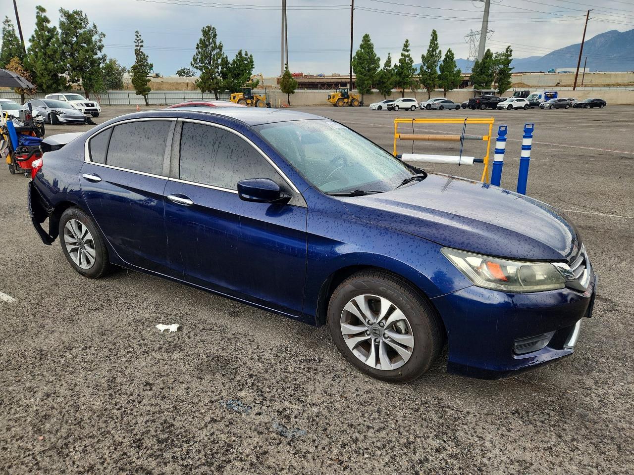 2015 Honda Accord Lx Blue vin: 1HGCR2F3XFA229015