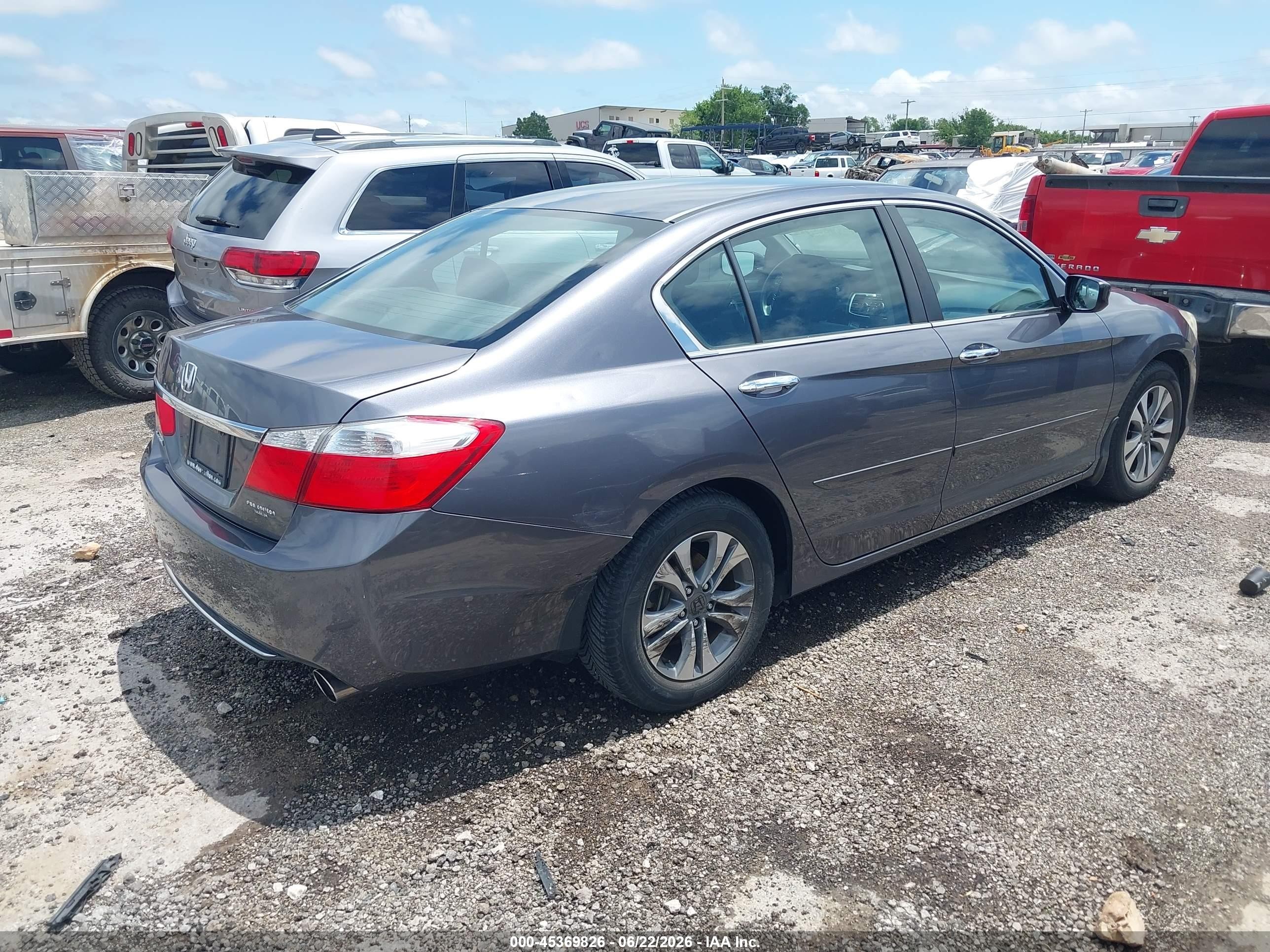 2015 Honda Accord Lx Gray vin: 1HGCR2F3XFA237941