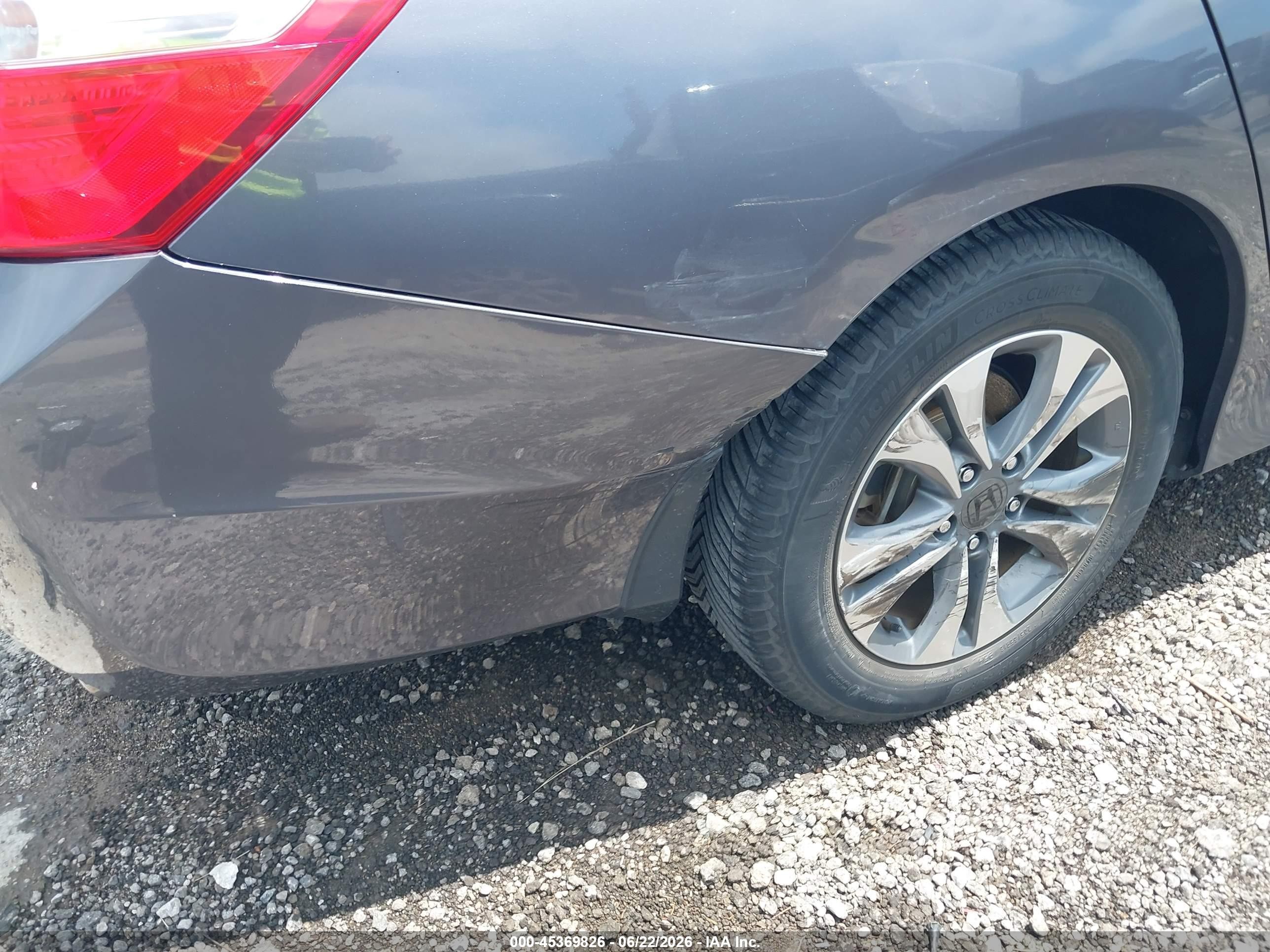 2015 Honda Accord Lx Gray vin: 1HGCR2F3XFA237941
