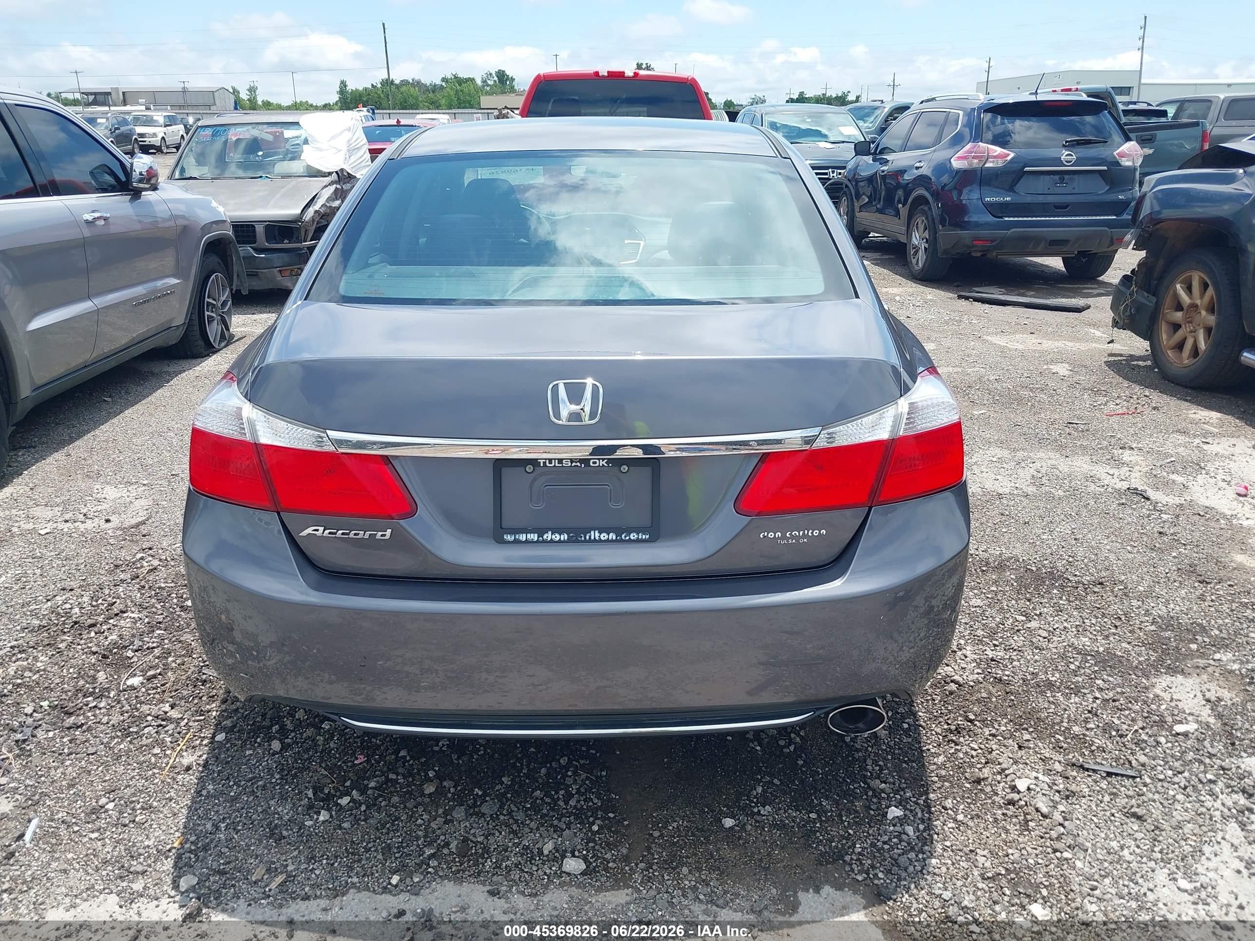 2015 Honda Accord Lx Gray vin: 1HGCR2F3XFA237941