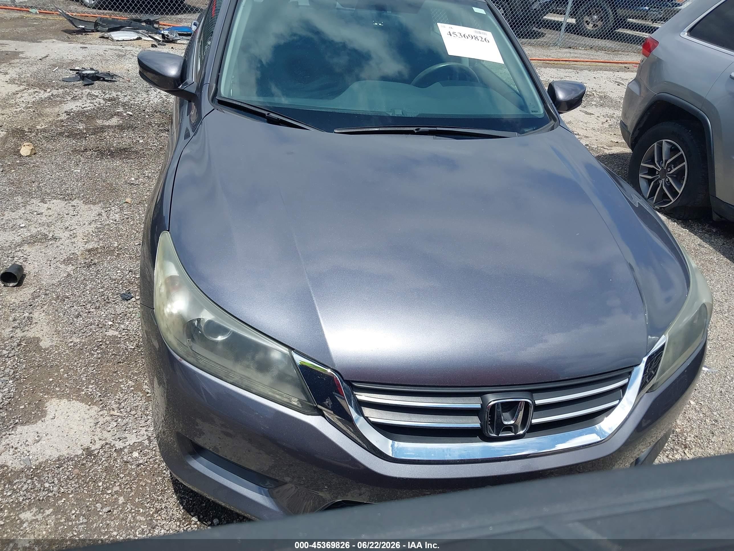 2015 Honda Accord Lx Gray vin: 1HGCR2F3XFA237941