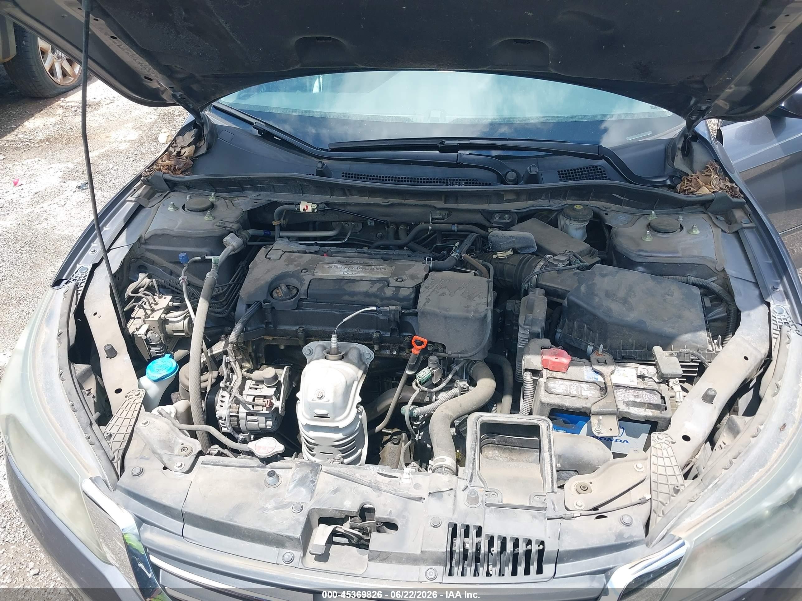 2015 Honda Accord Lx Gray vin: 1HGCR2F3XFA237941