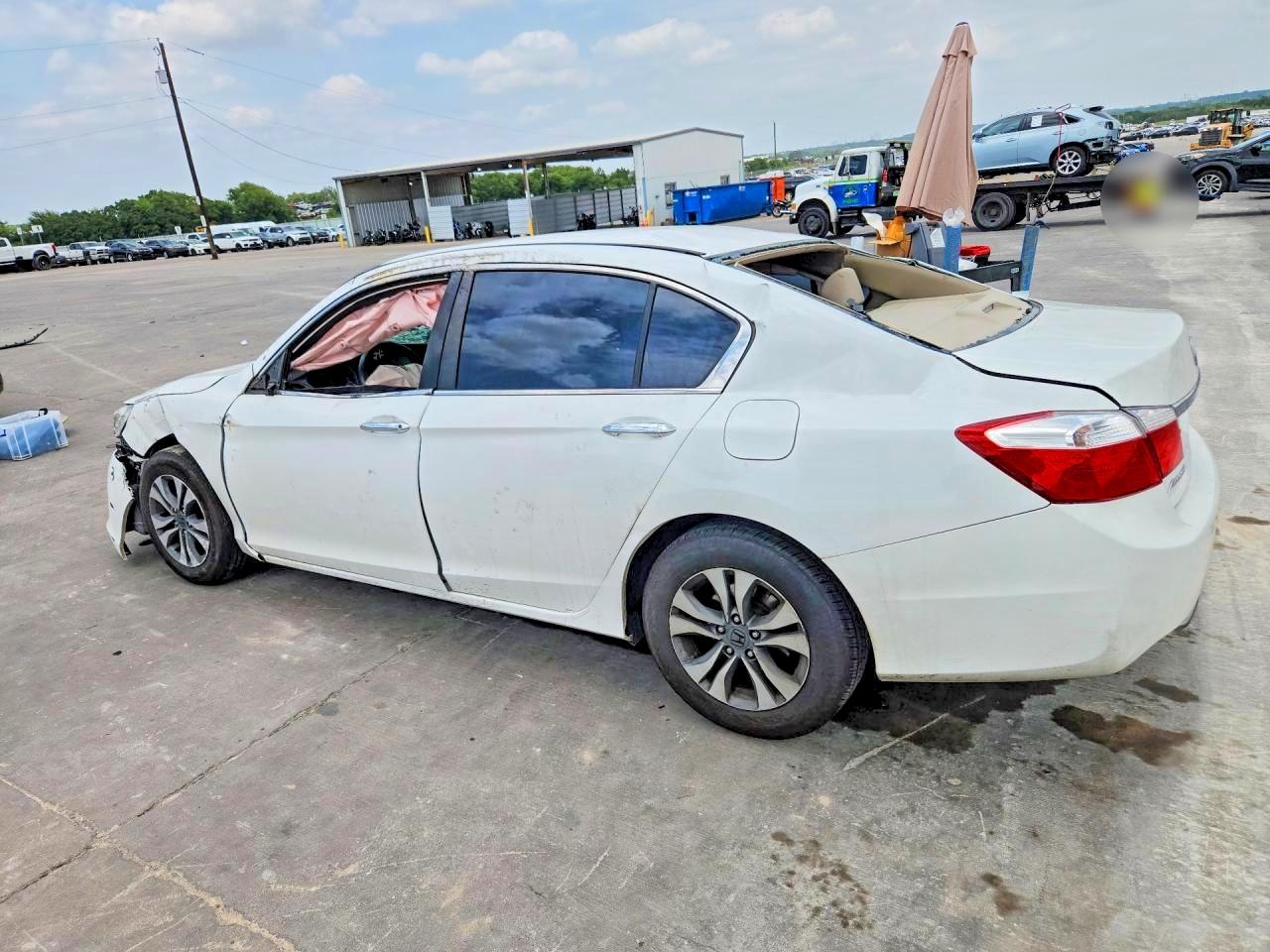 2015 Honda Accord Lx White vin: 1HGCR2F3XFA239768