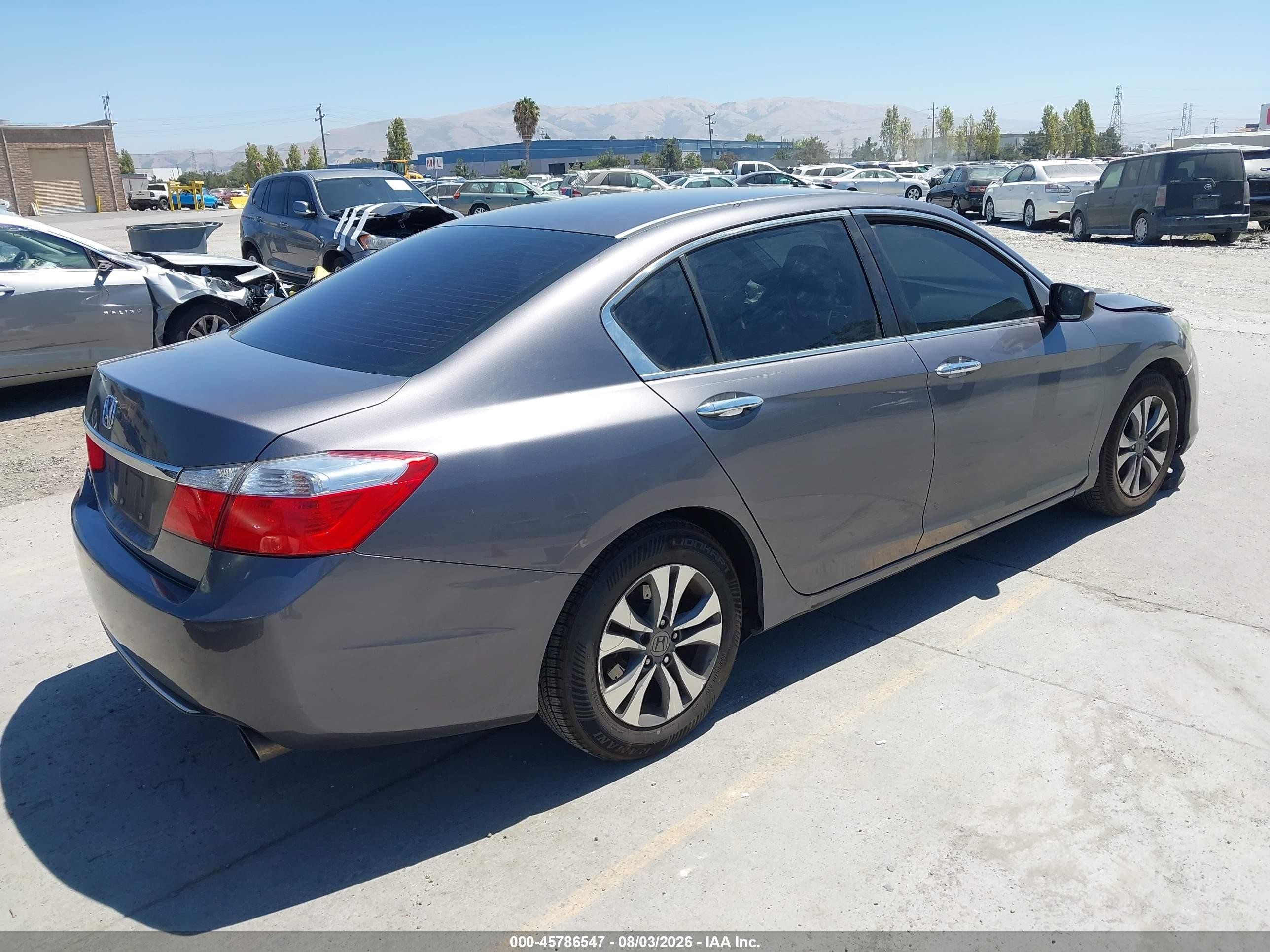2015 Honda Accord Lx Серый vin: 1HGCR2F3XFA260488