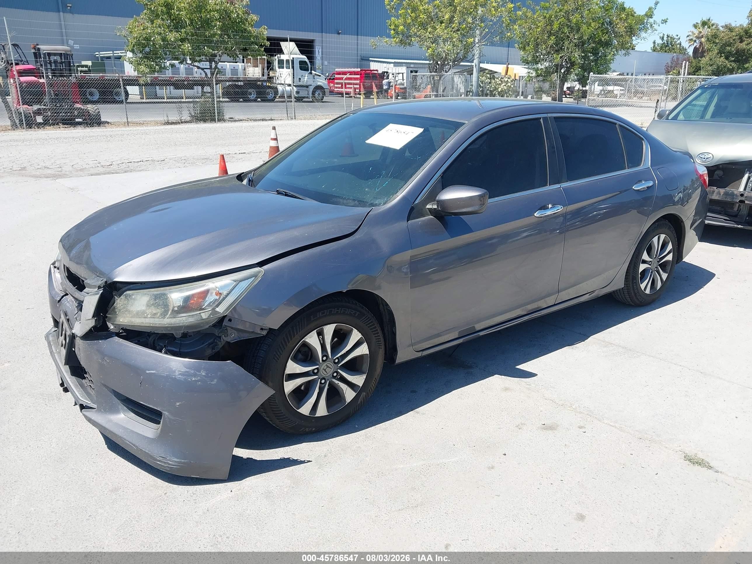 2015 Honda Accord Lx Серый vin: 1HGCR2F3XFA260488
