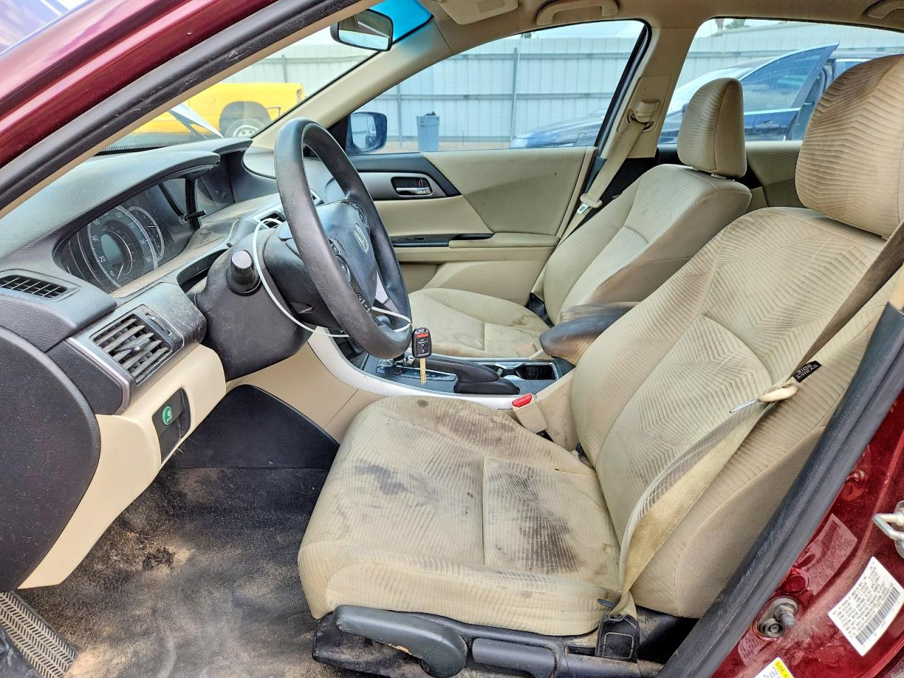 2015 Honda Accord Lx Maroon vin: 1HGCR2F3XFA260779