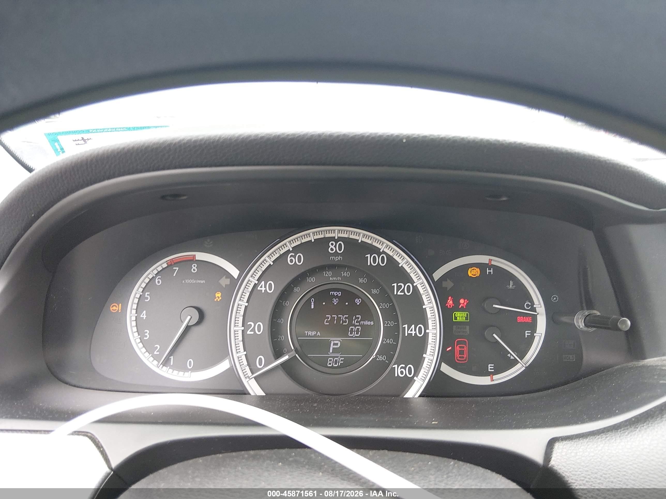 2015 Honda Accord Lx Gray vin: 1HGCR2F3XFA261463