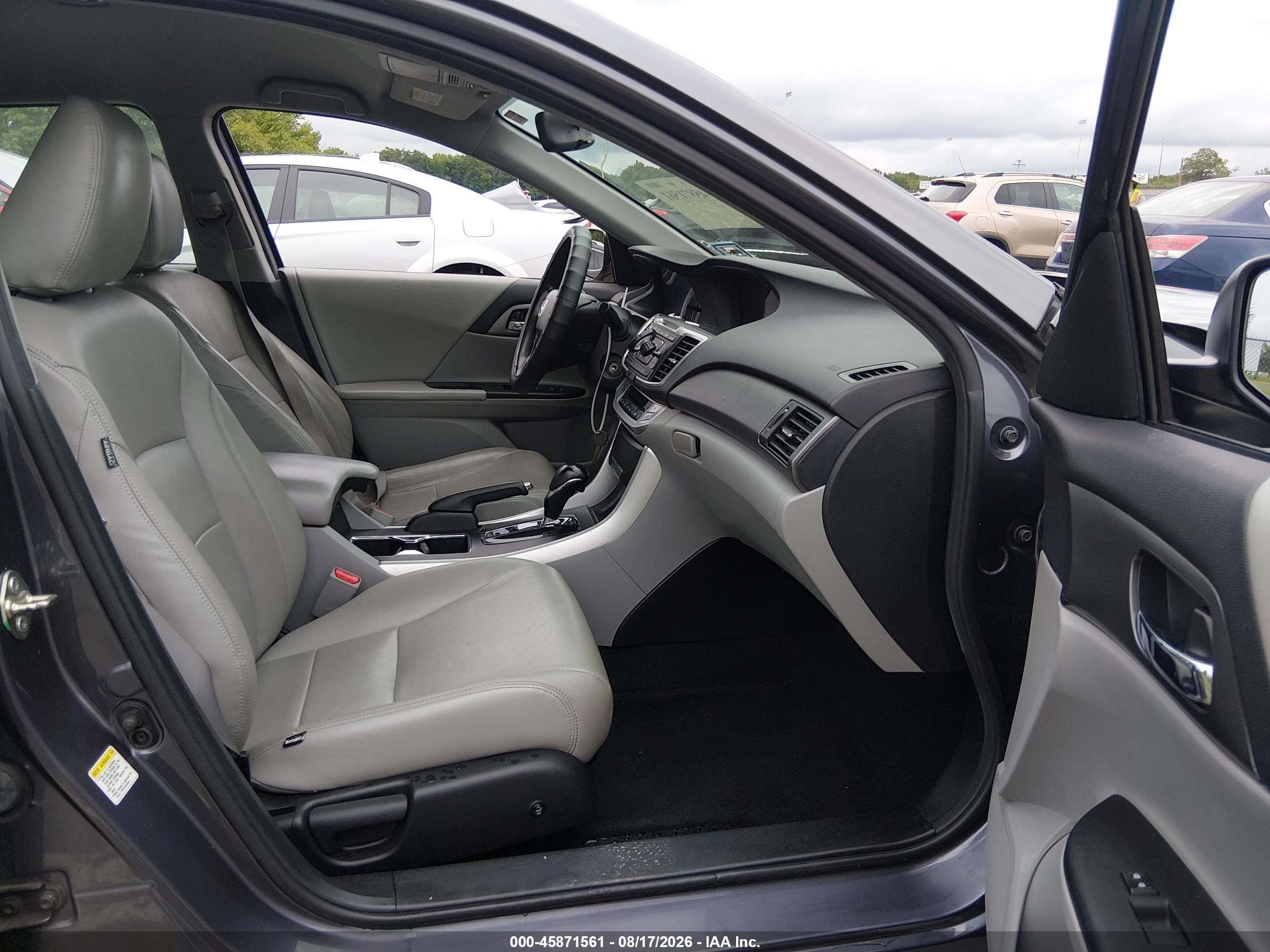 2015 Honda Accord Lx Gray vin: 1HGCR2F3XFA261463