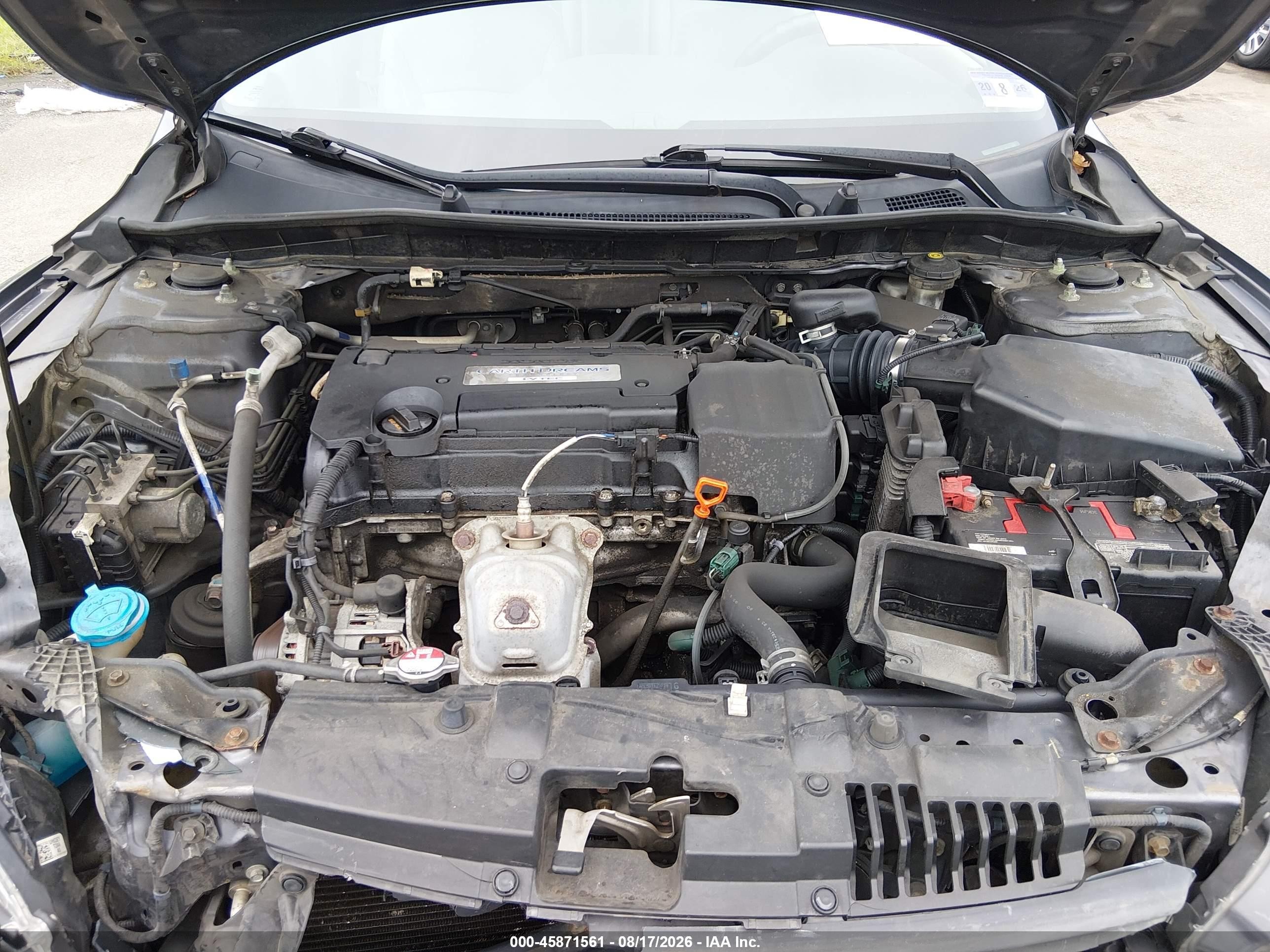 2015 Honda Accord Lx Gray vin: 1HGCR2F3XFA261463