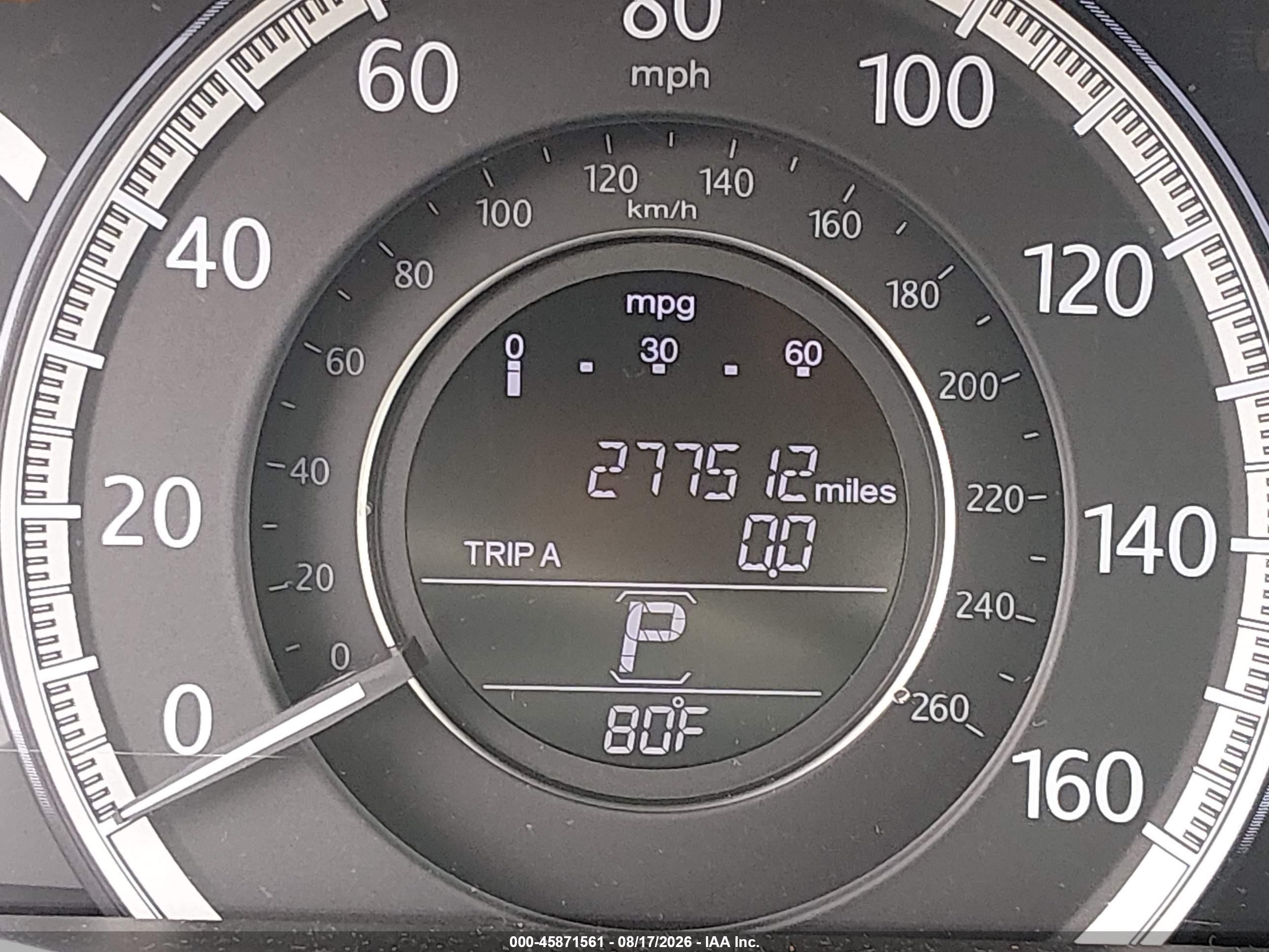 2015 Honda Accord Lx Gray vin: 1HGCR2F3XFA261463