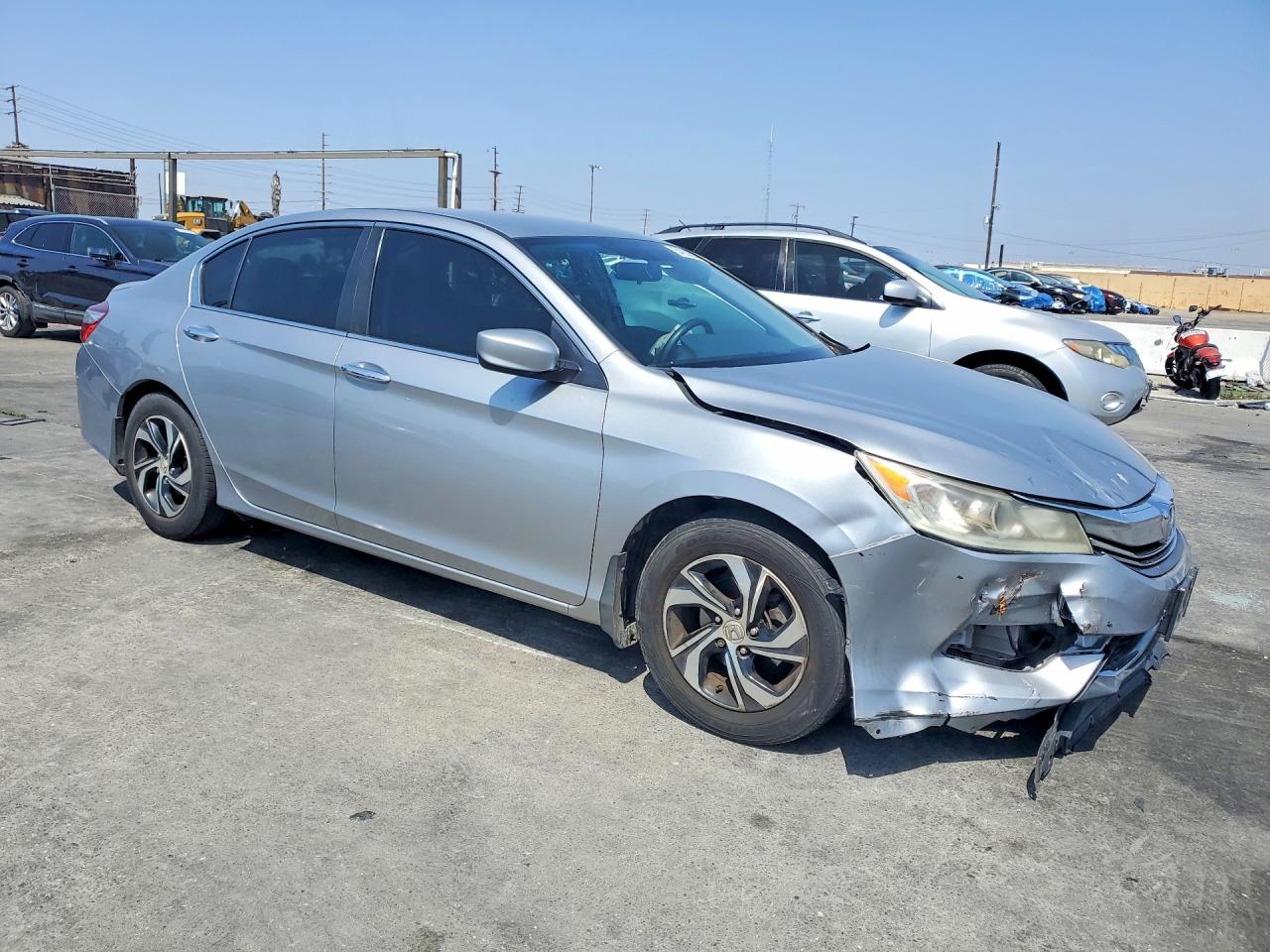 2016 Honda Accord Lx Silver vin: 1HGCR2F3XGA046909