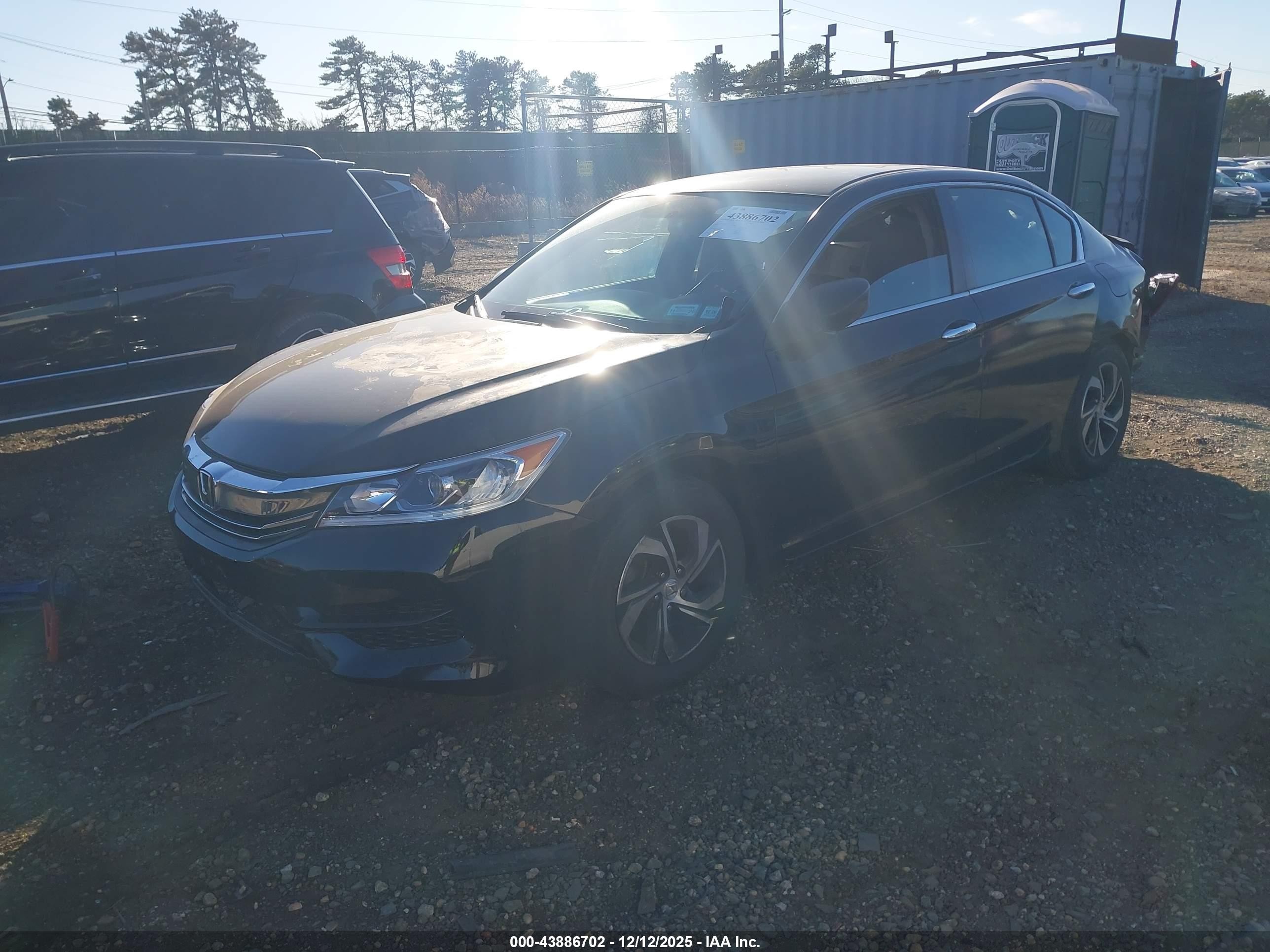 2016 Honda Accord Lx Black vin: 1HGCR2F3XGA145732