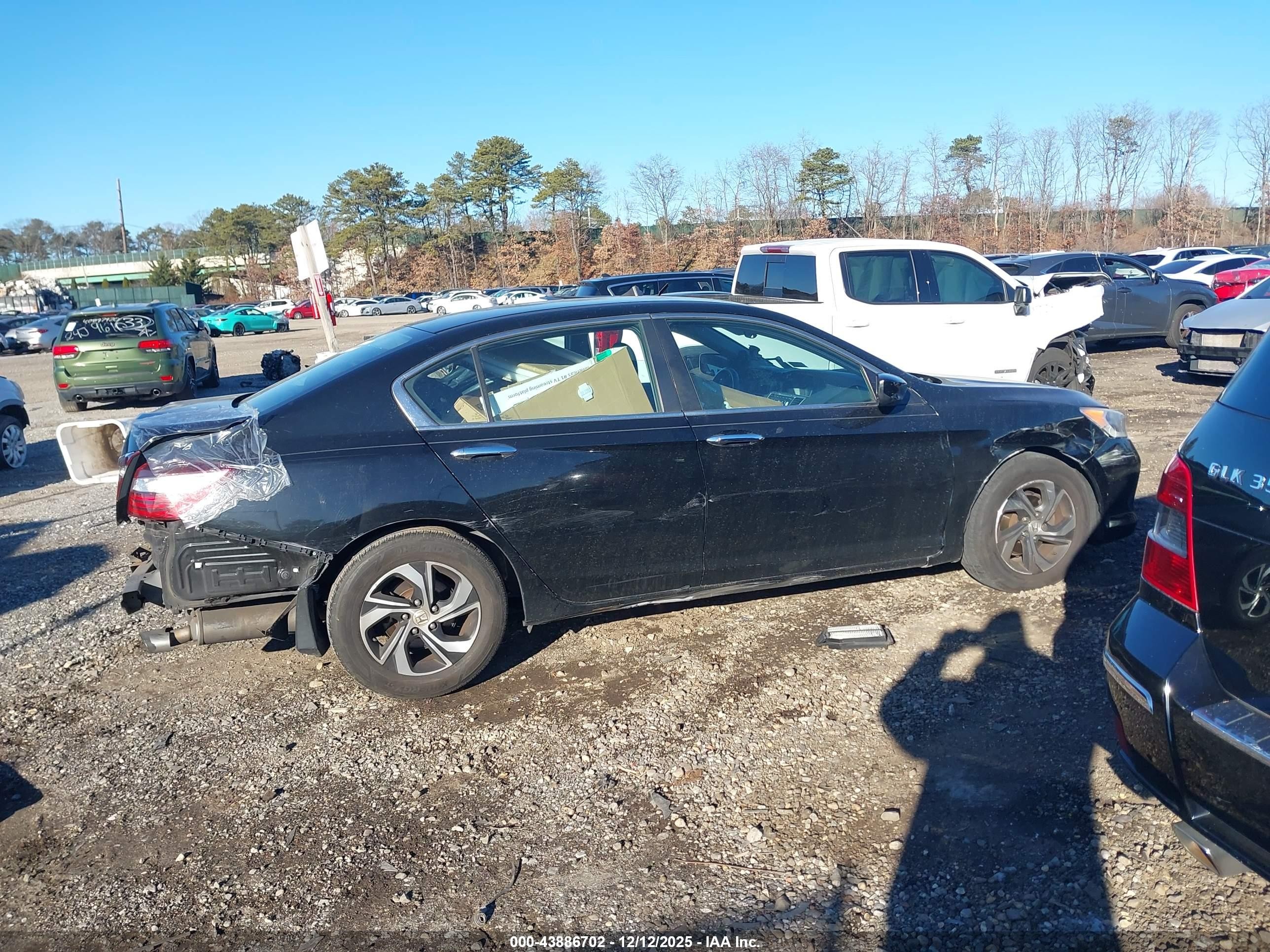 2016 Honda Accord Lx Black vin: 1HGCR2F3XGA145732