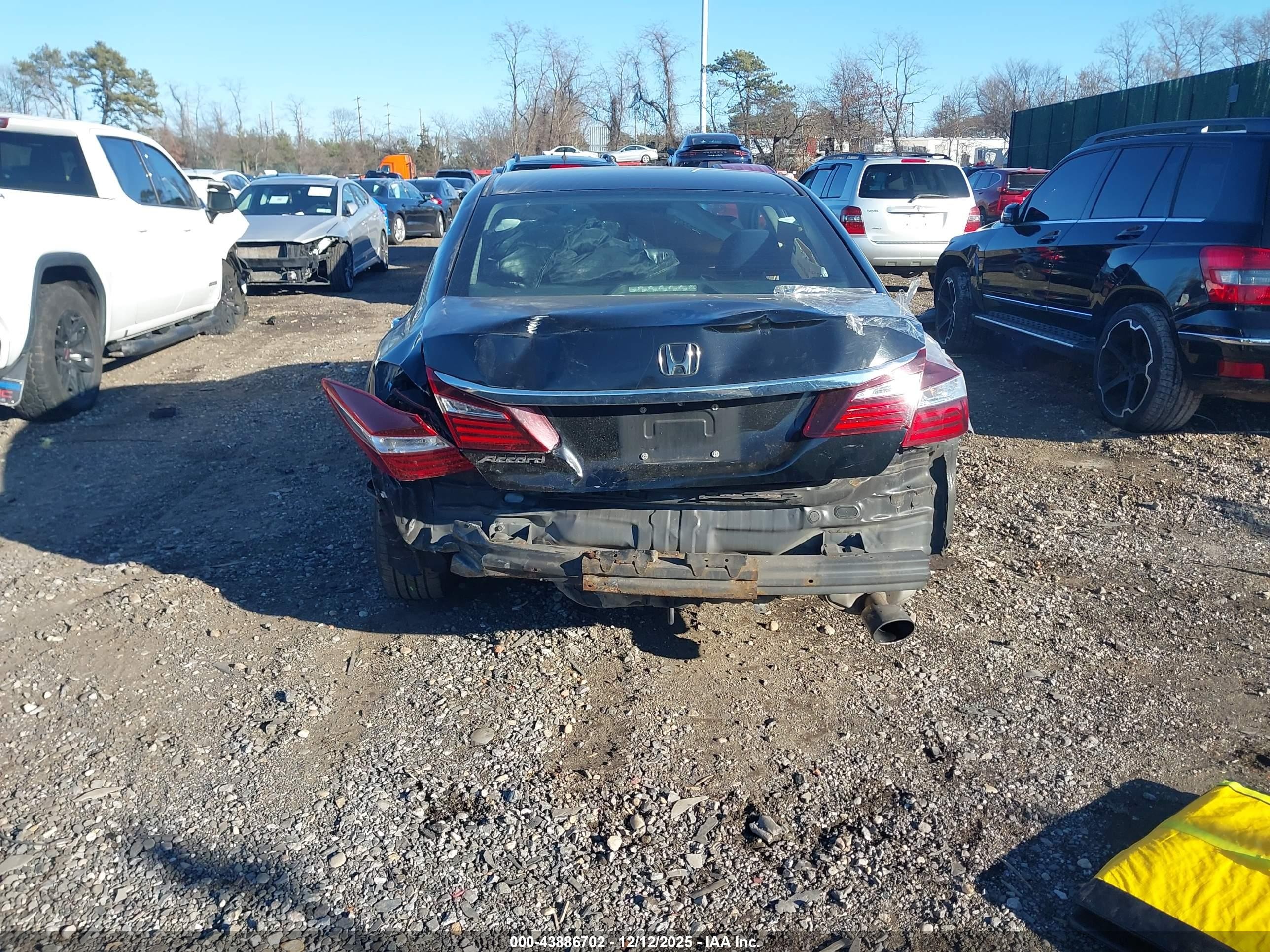 2016 Honda Accord Lx Black vin: 1HGCR2F3XGA145732