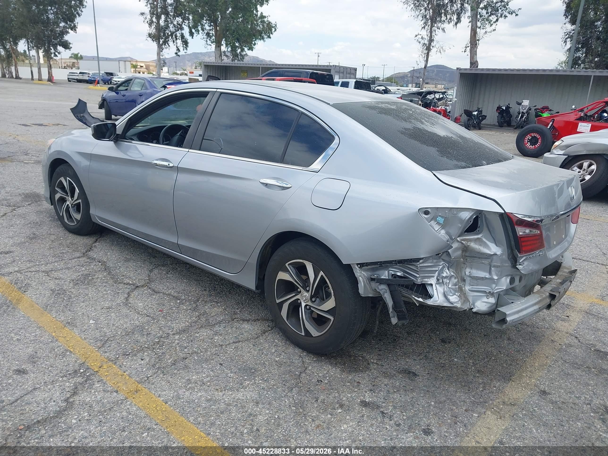 2016 Honda Accord Lx Silver vin: 1HGCR2F3XGA244809
