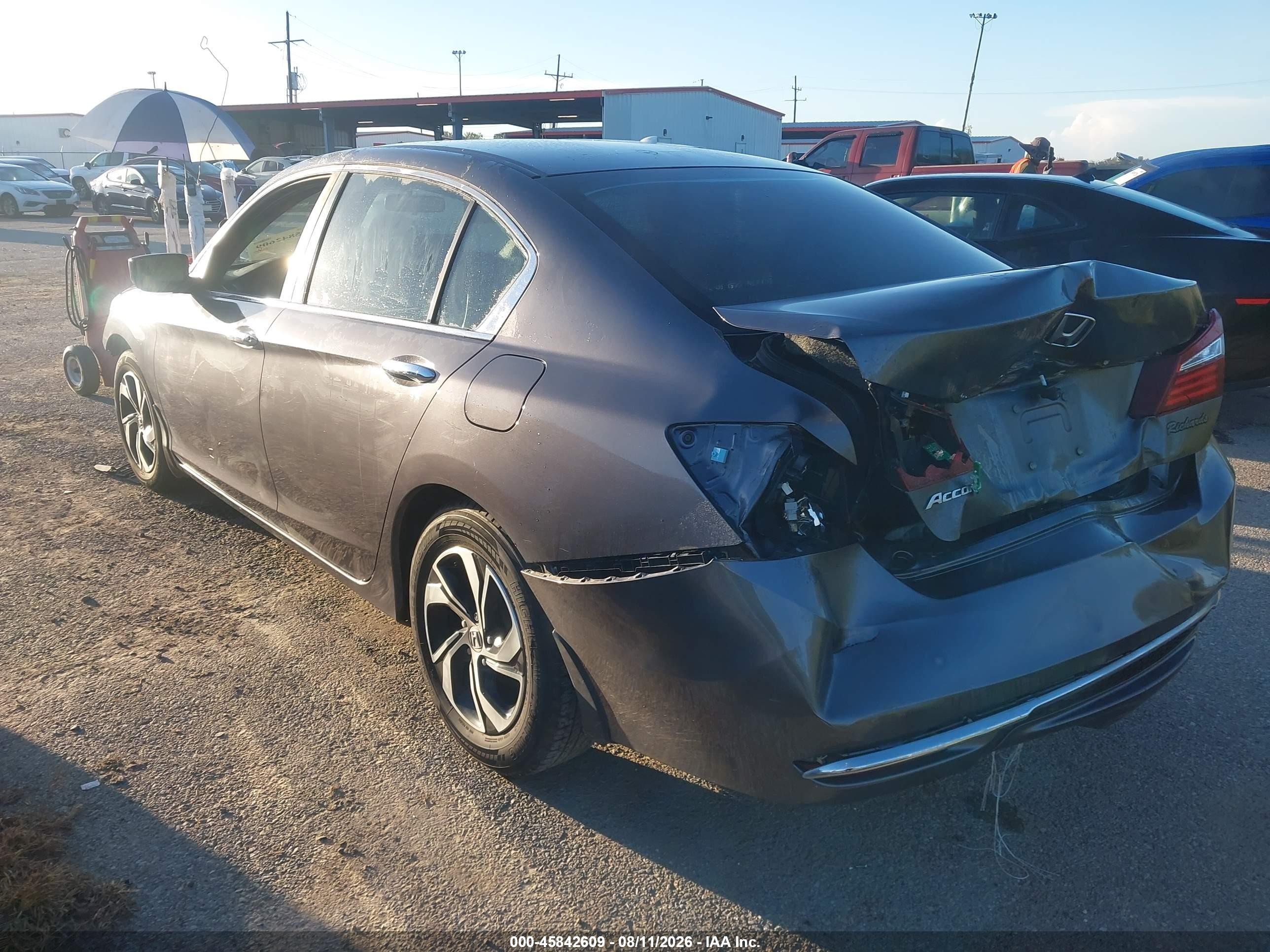 2017 Honda Accord Lx Gray vin: 1HGCR2F3XHA216977