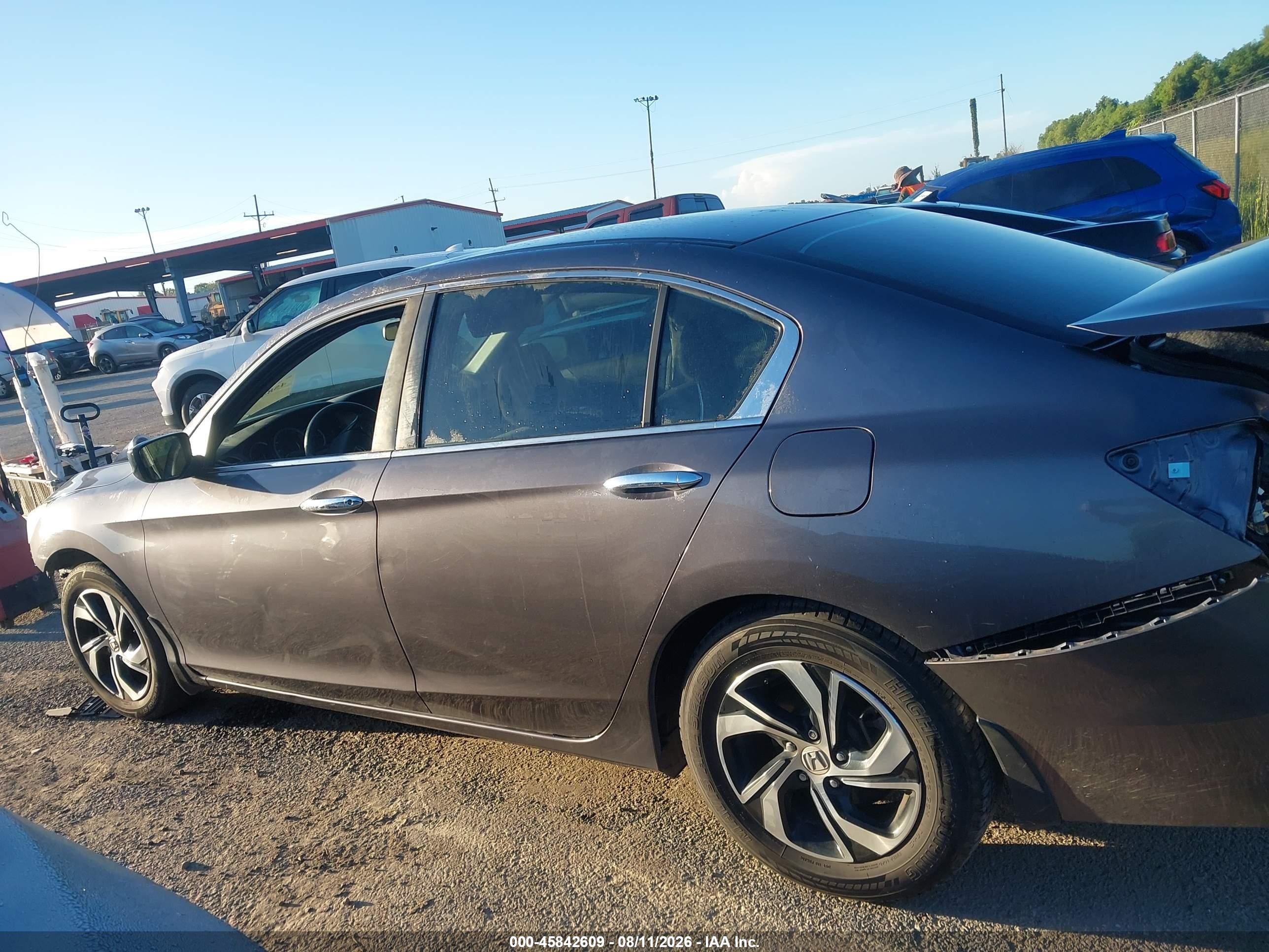2017 Honda Accord Lx Gray vin: 1HGCR2F3XHA216977