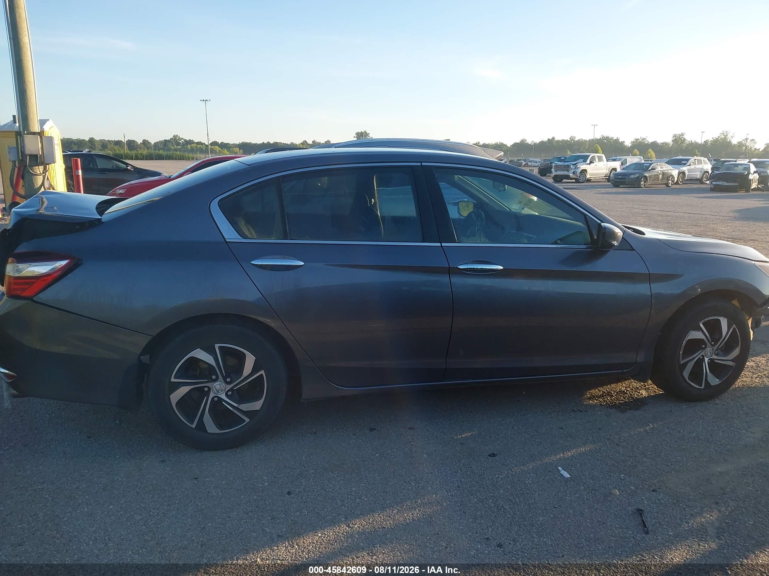 2017 Honda Accord Lx Gray vin: 1HGCR2F3XHA216977