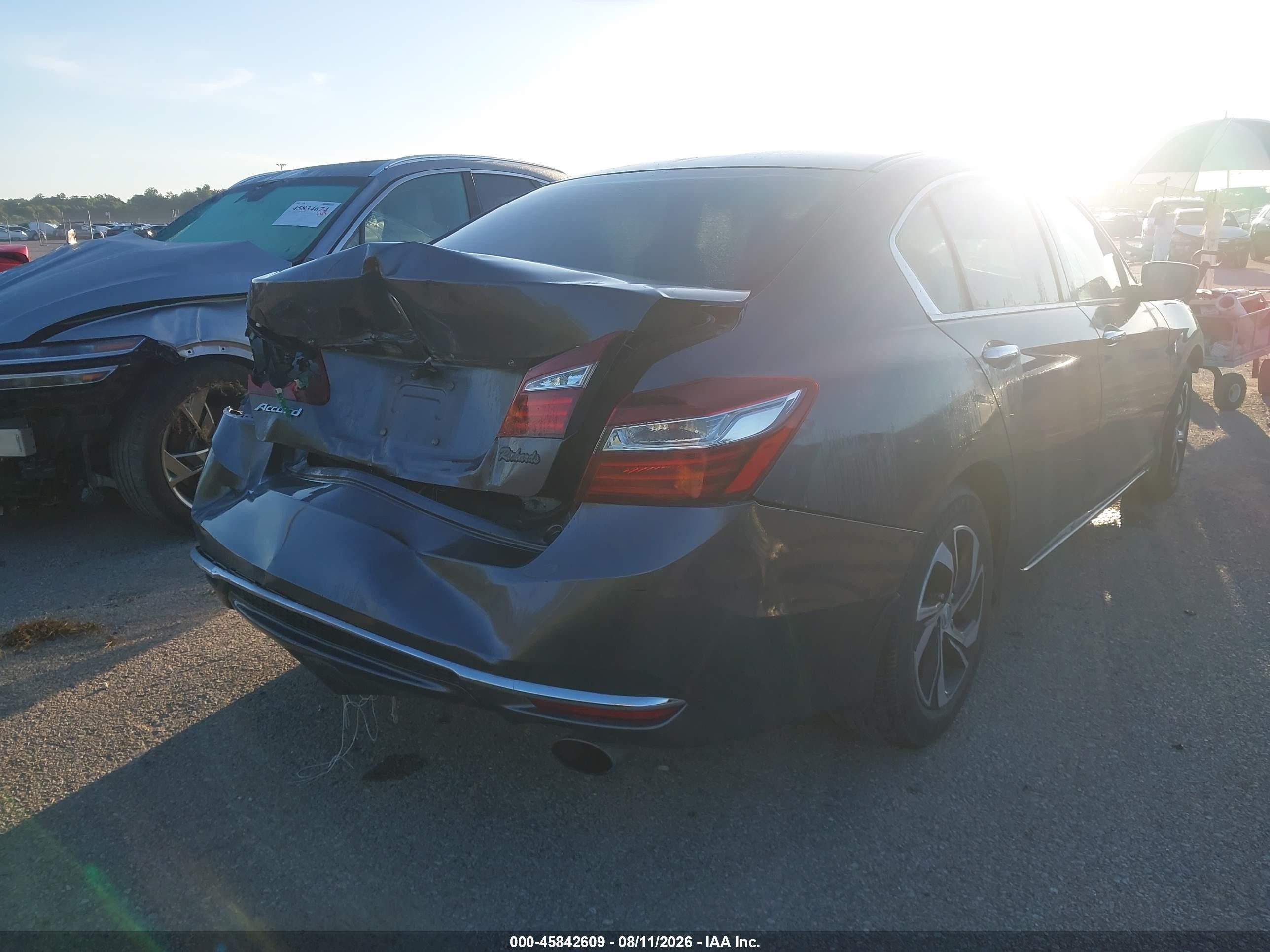 2017 Honda Accord Lx Gray vin: 1HGCR2F3XHA216977