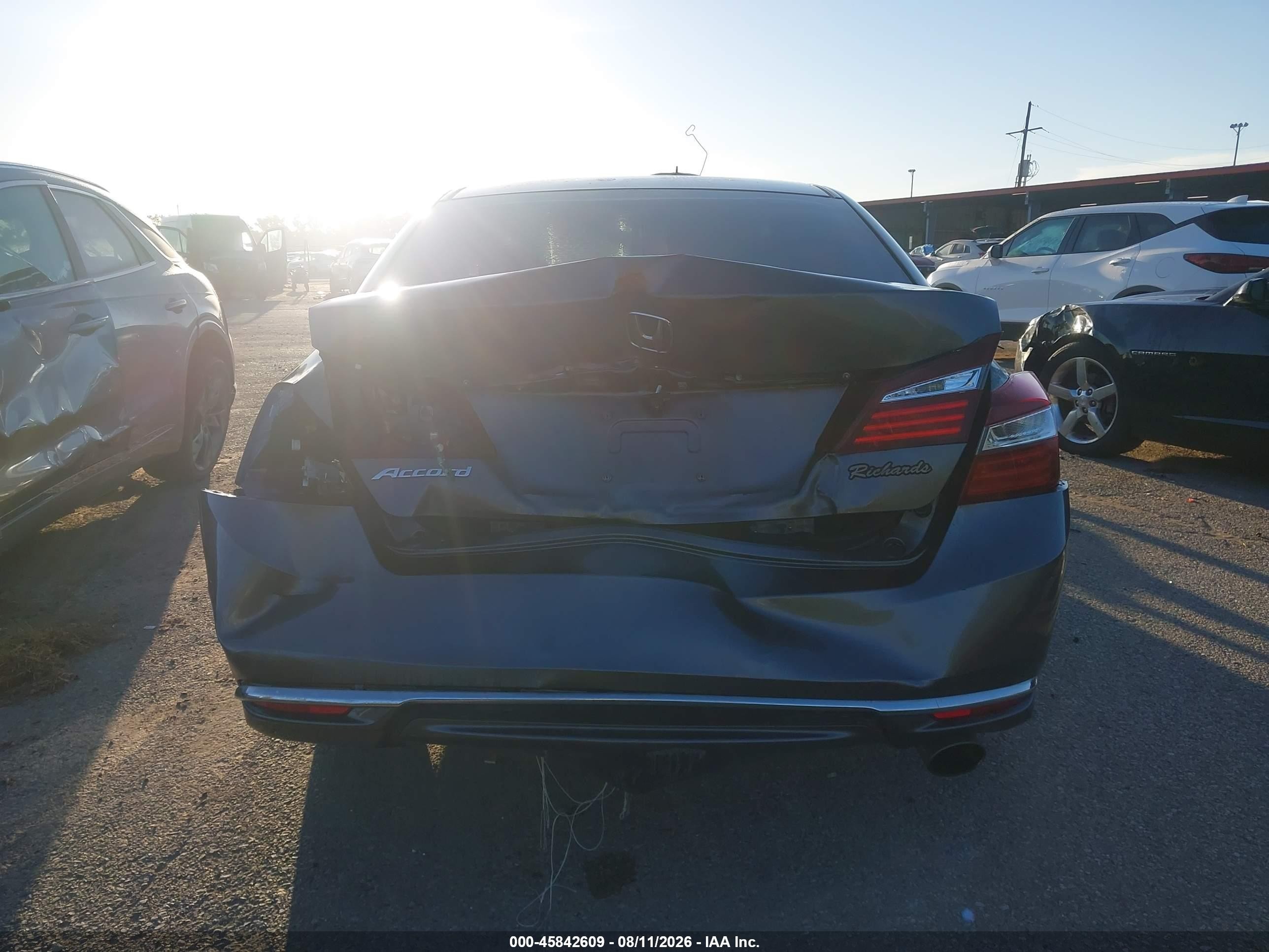 2017 Honda Accord Lx Gray vin: 1HGCR2F3XHA216977
