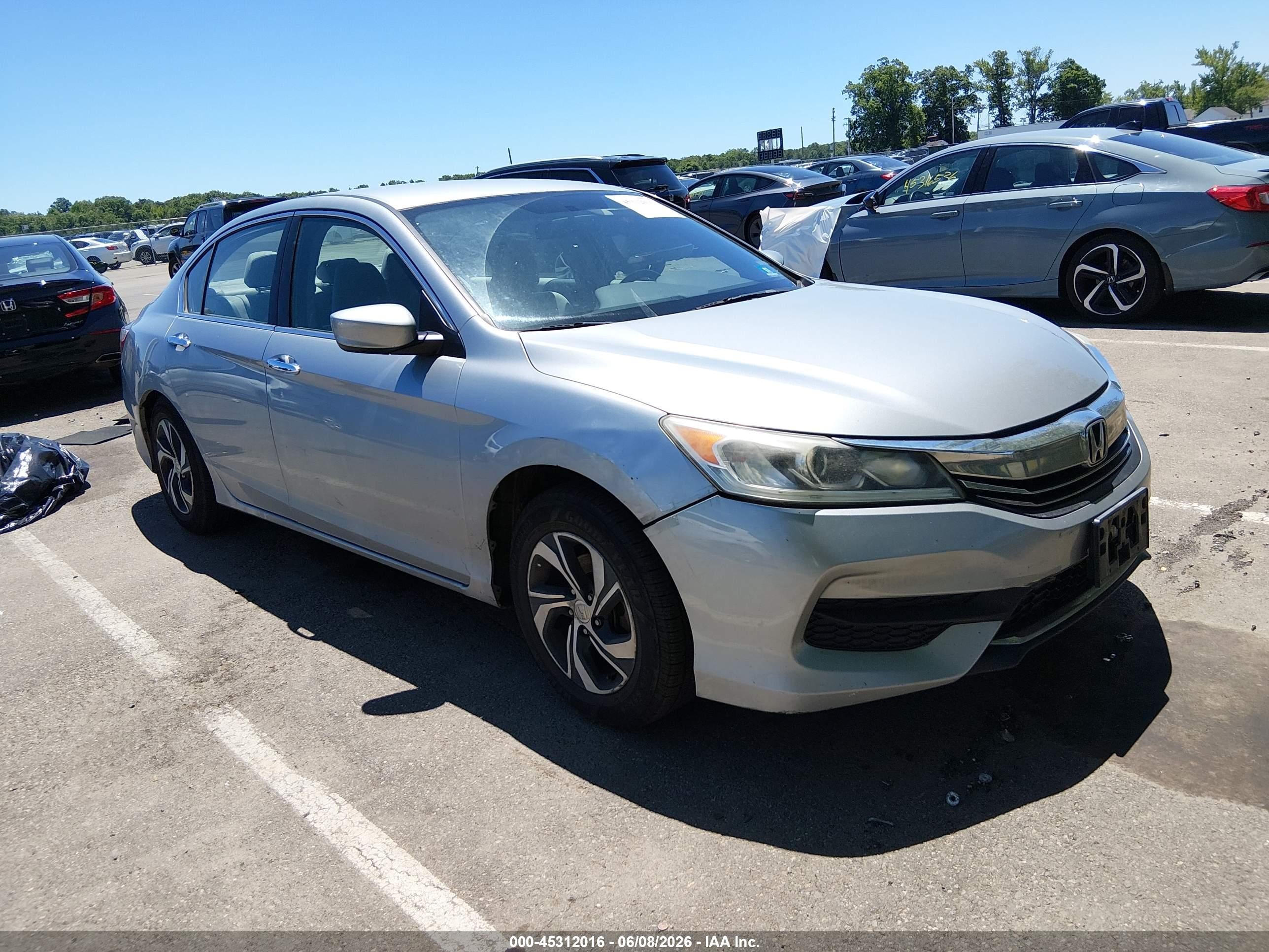 2017 Honda Accord Lx Silver vin: 1HGCR2F3XHA237506