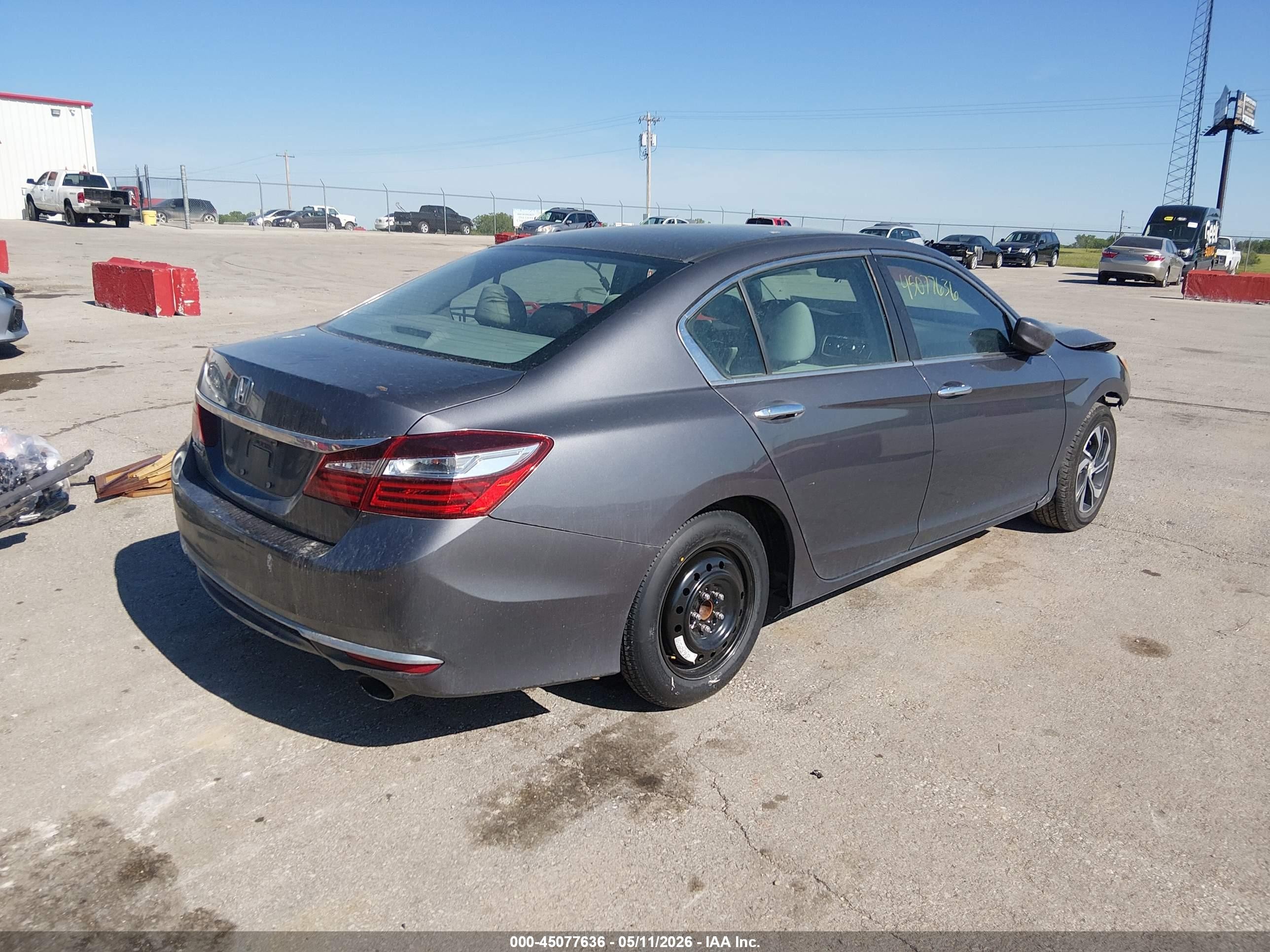 2017 Honda Accord Lx Black vin: 1HGCR2F42HA198709