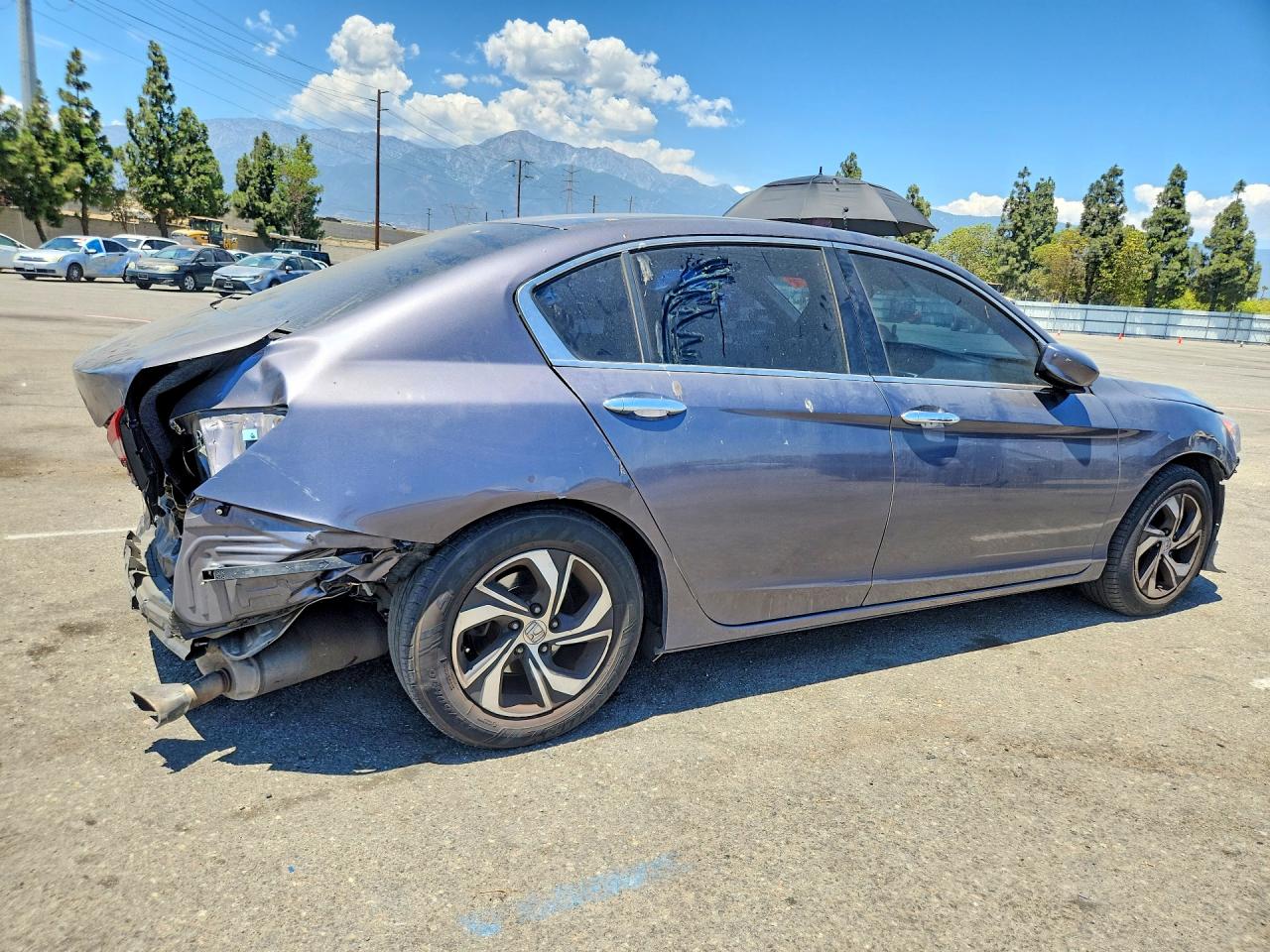 2016 Honda Accord Lx Gray vin: 1HGCR2F49GA005955