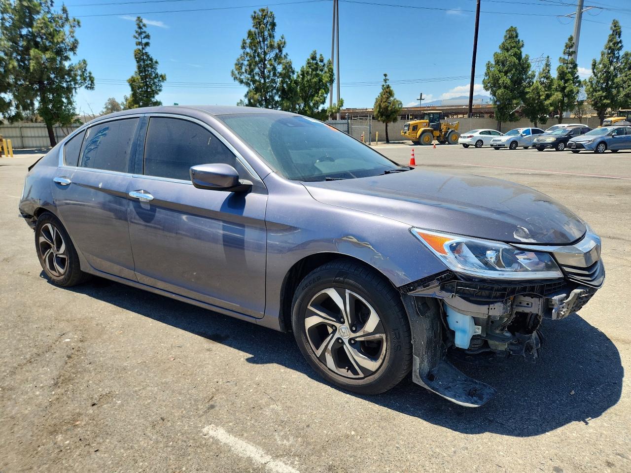 2016 Honda Accord Lx Gray vin: 1HGCR2F49GA005955