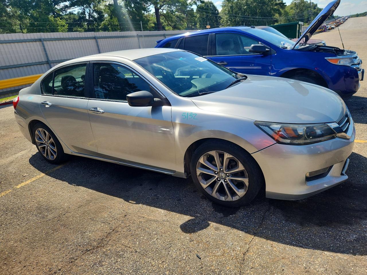 2013 Honda Accord Sport Silver vin: 1HGCR2F50DA011244