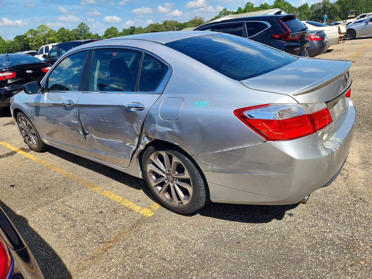 2013 Honda Accord Sport Silver vin: 1HGCR2F50DA011244