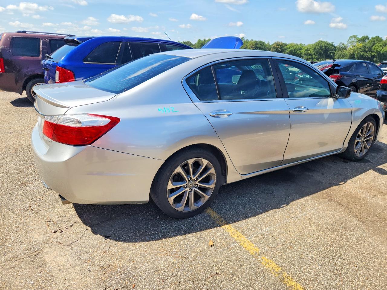 2013 Honda Accord Sport Silver vin: 1HGCR2F50DA011244