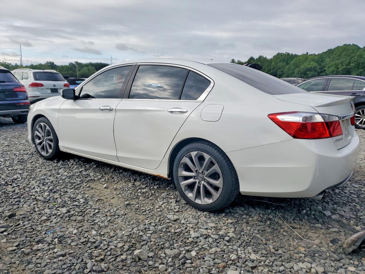 2013 Honda Accord Sport White vin: 1HGCR2F50DA032093