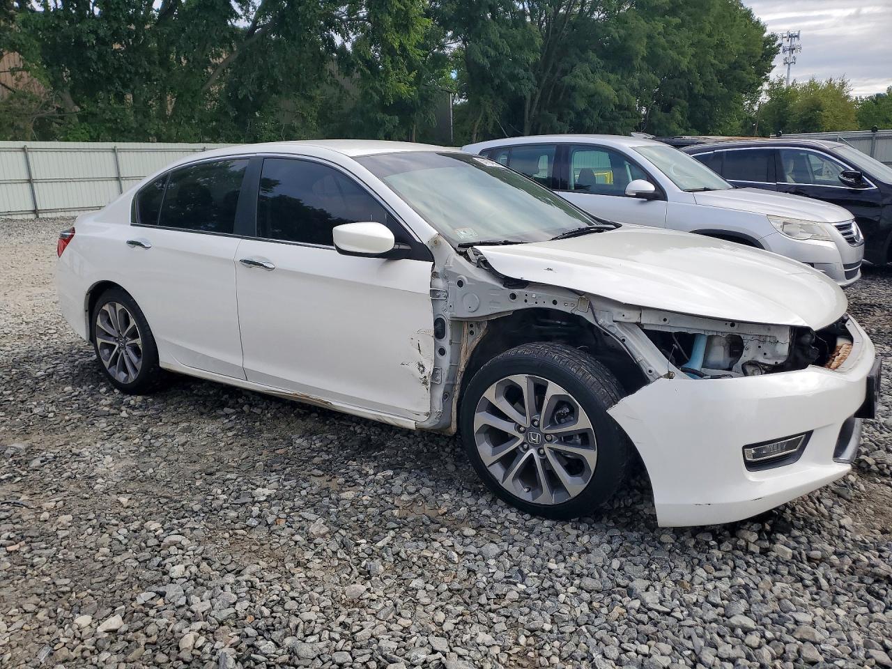 2013 Honda Accord Sport White vin: 1HGCR2F50DA032093