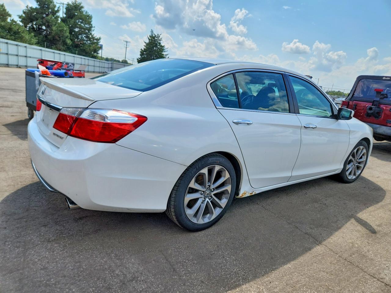 2013 Honda Accord Sport White vin: 1HGCR2F50DA045085