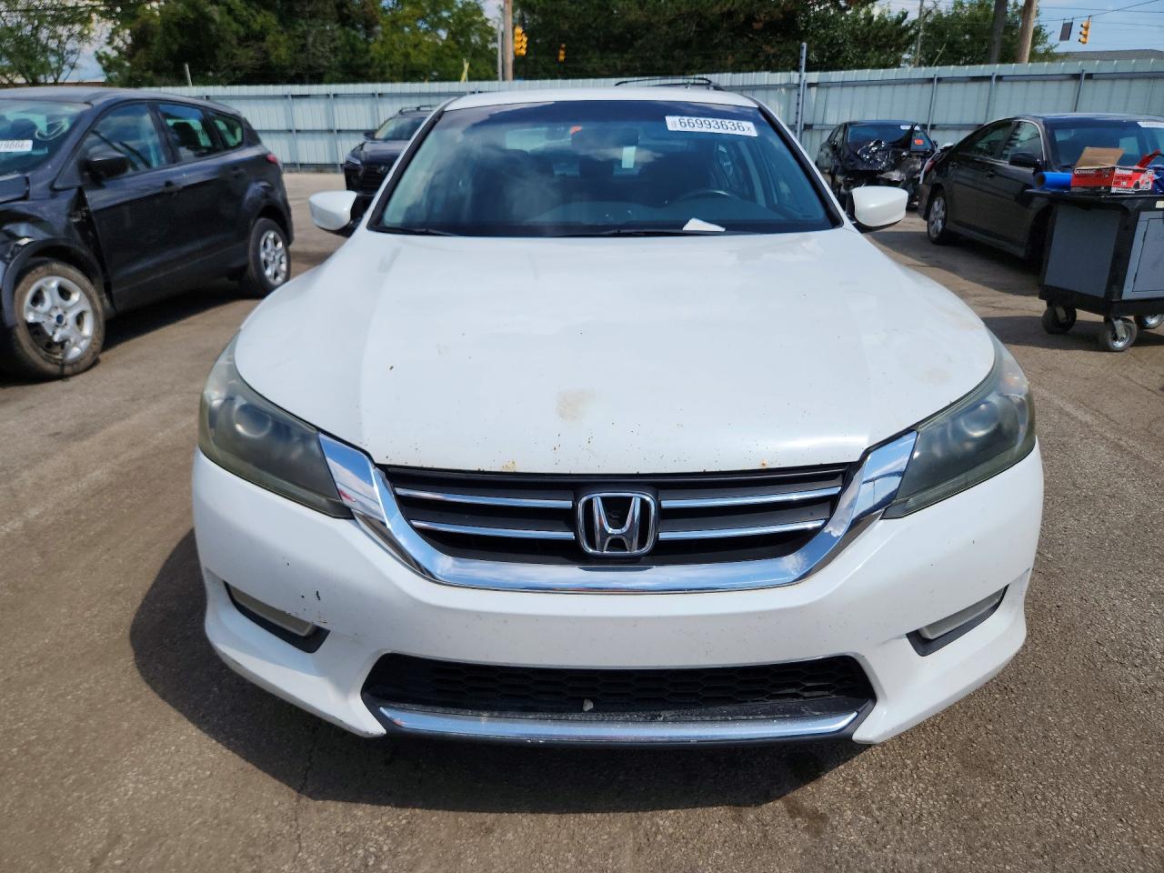 2013 Honda Accord Sport White vin: 1HGCR2F50DA045085