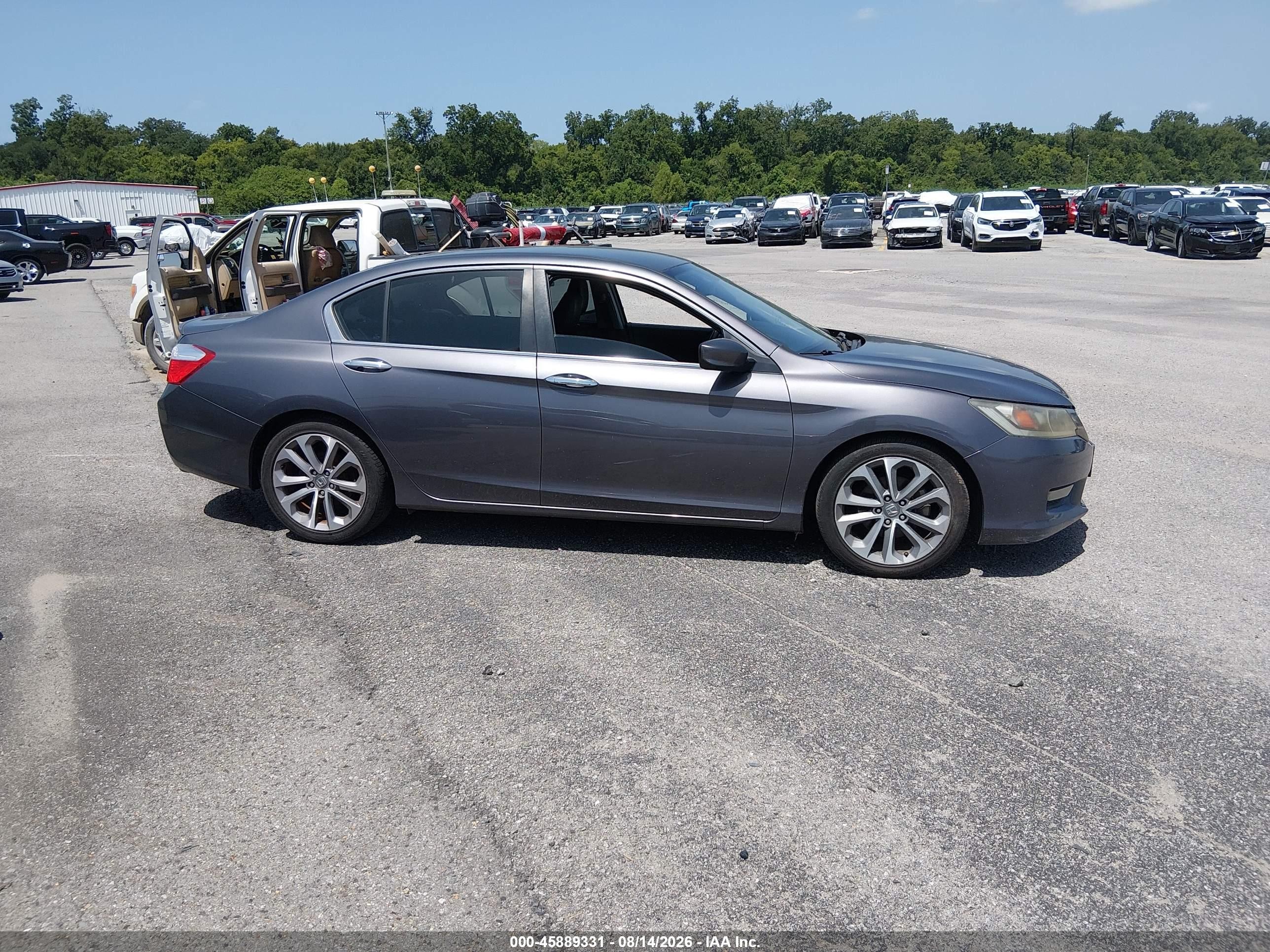 2013 Honda Accord Sport Серый vin: 1HGCR2F50DA055664