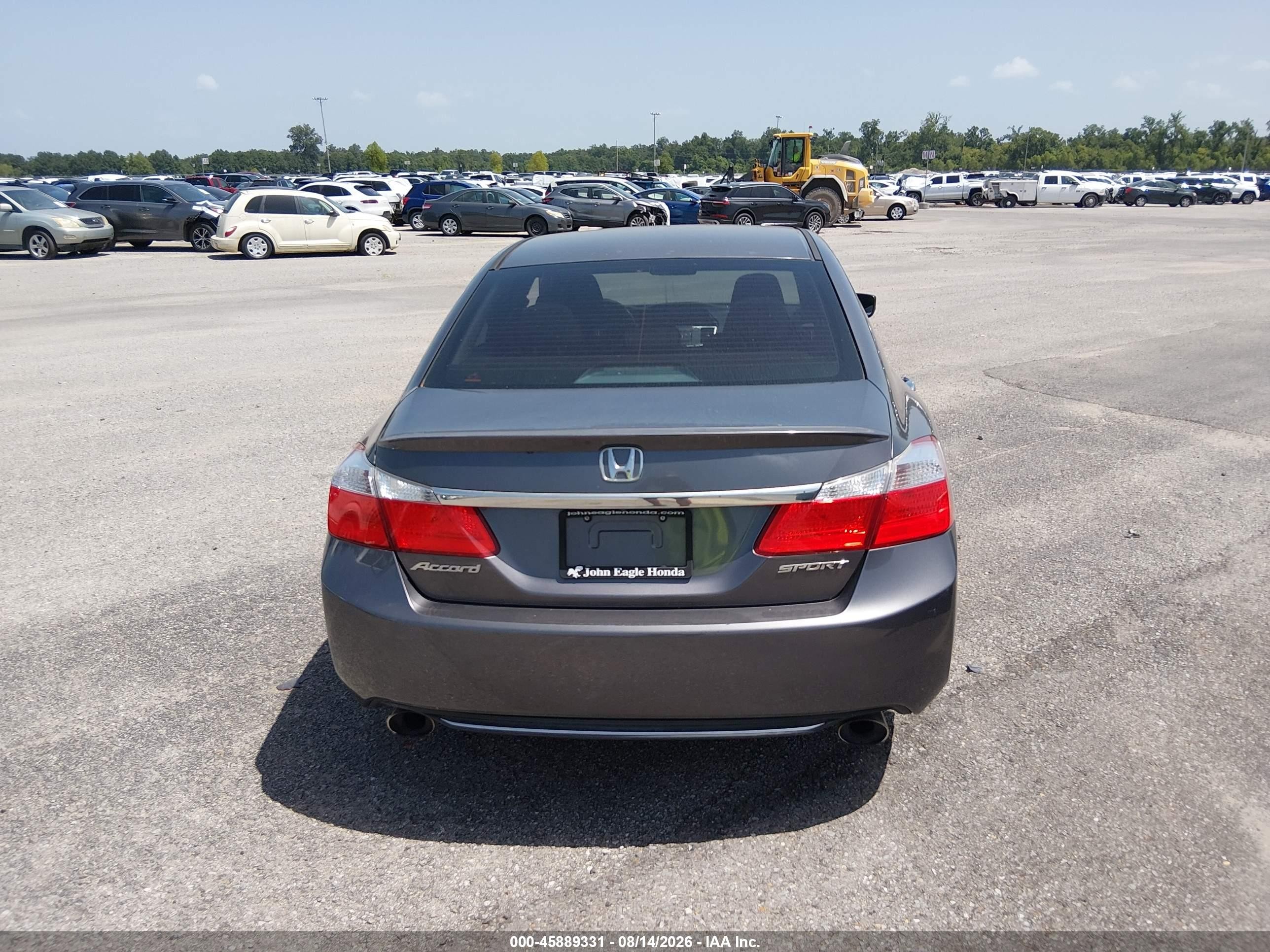 2013 Honda Accord Sport Серый vin: 1HGCR2F50DA055664