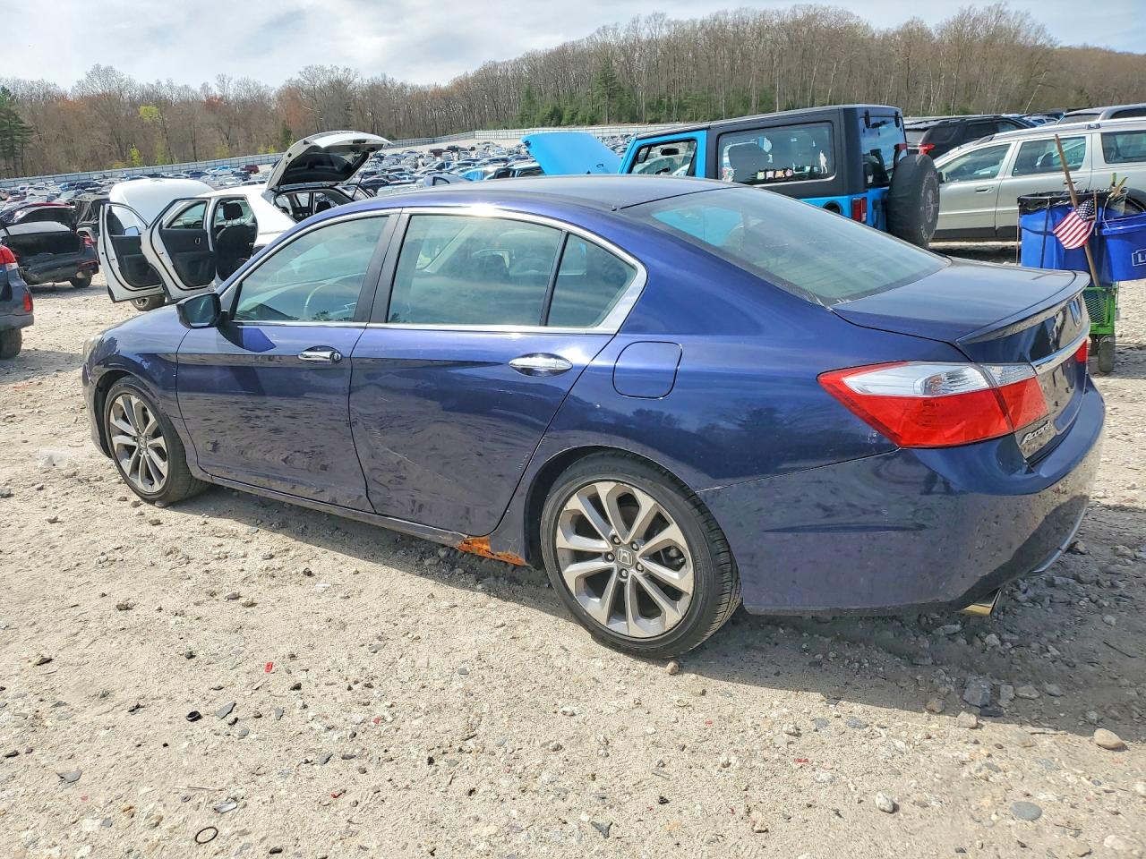 2013 Honda Accord Sport Blue vin: 1HGCR2F50DA060640