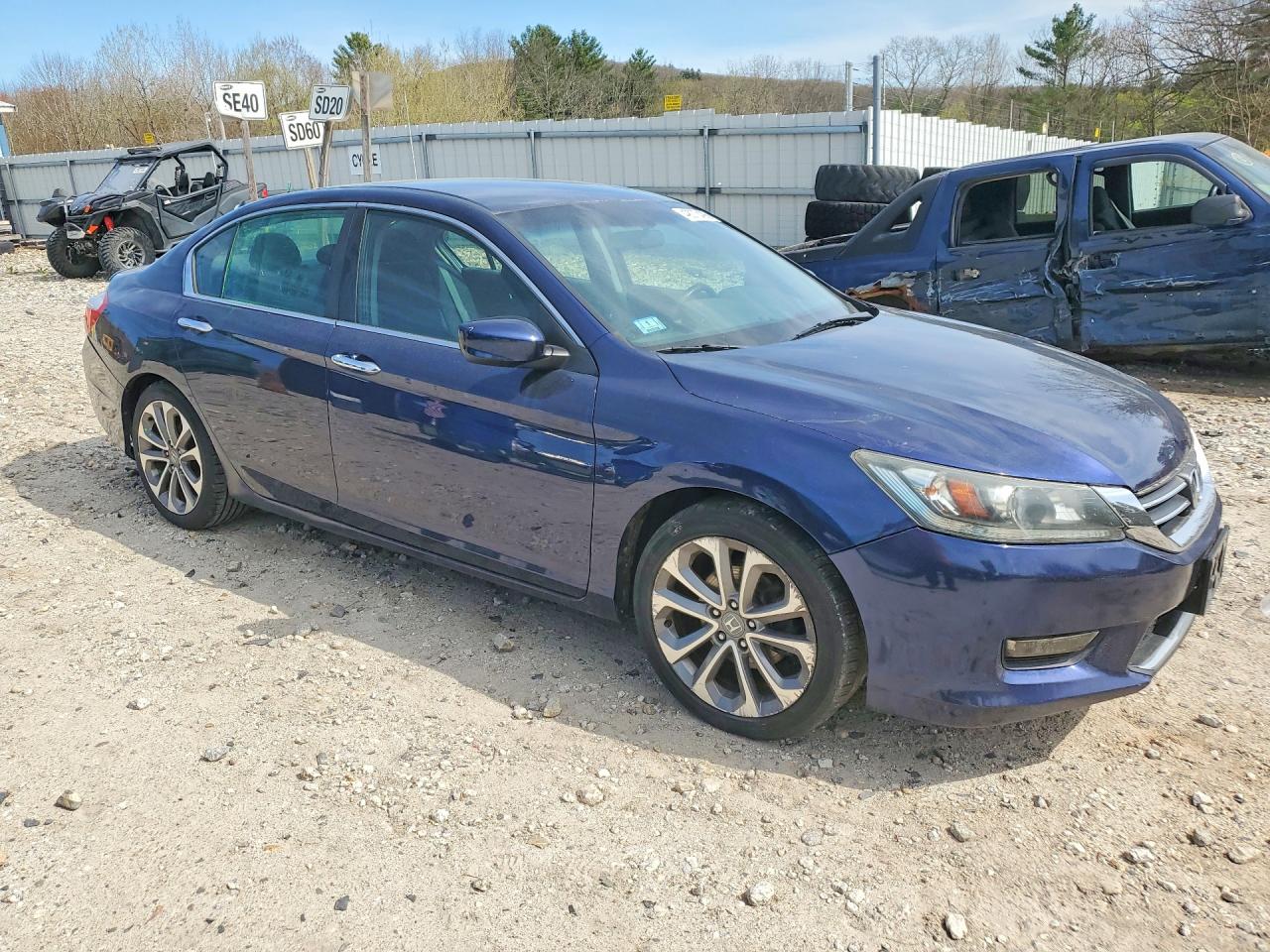 2013 Honda Accord Sport Blue vin: 1HGCR2F50DA060640