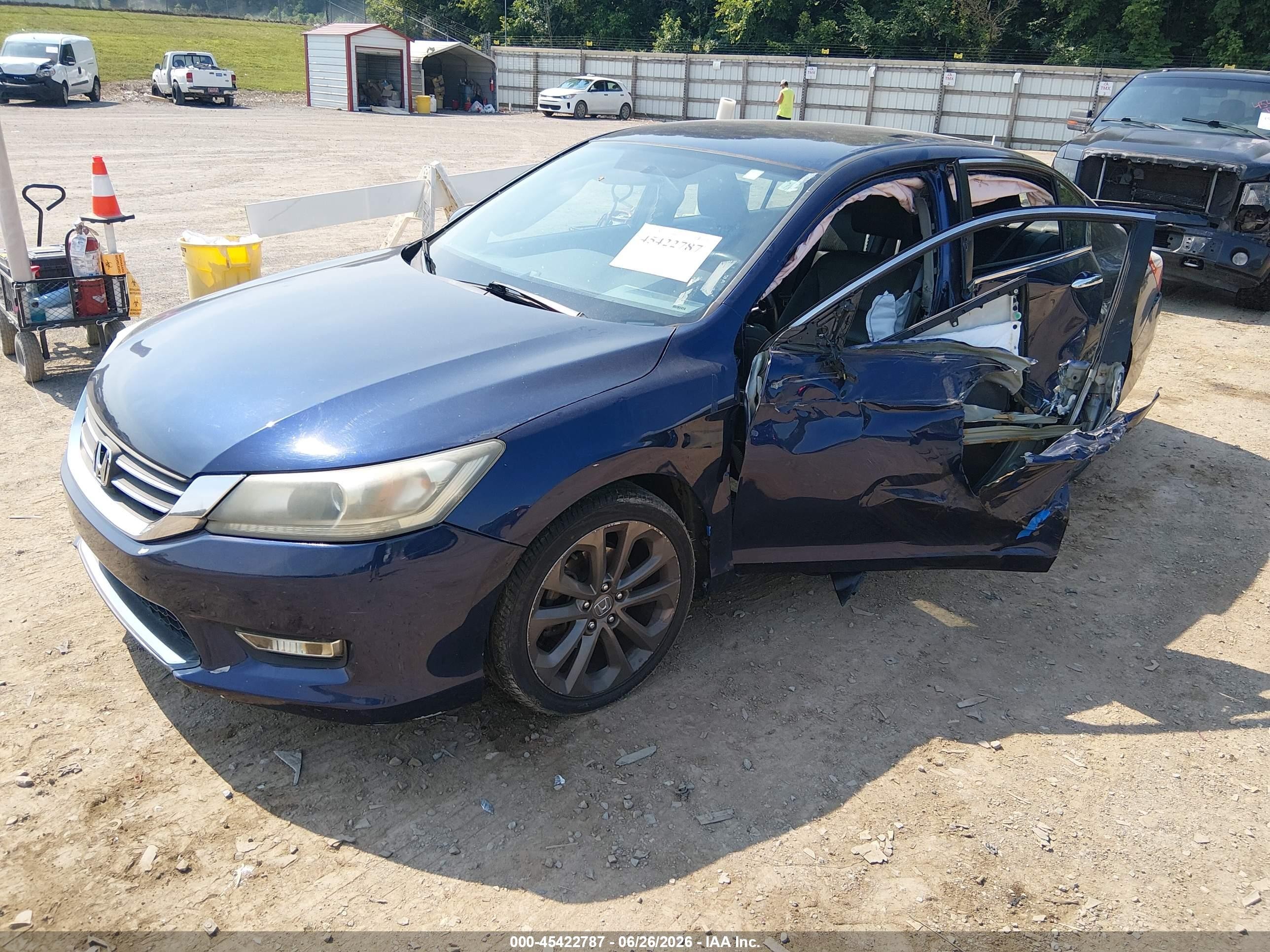 2013 Honda Accord Sport Blue vin: 1HGCR2F50DA060699