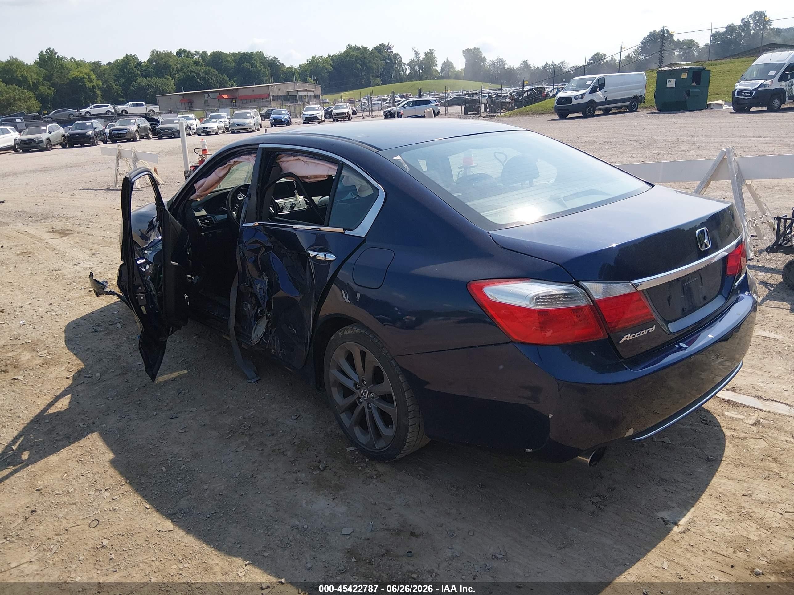 2013 Honda Accord Sport Blue vin: 1HGCR2F50DA060699