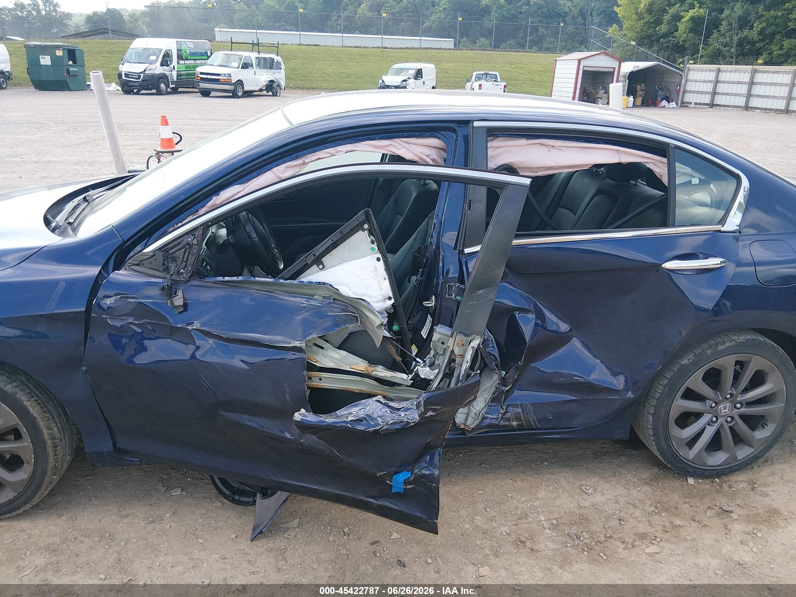 2013 Honda Accord Sport Blue vin: 1HGCR2F50DA060699