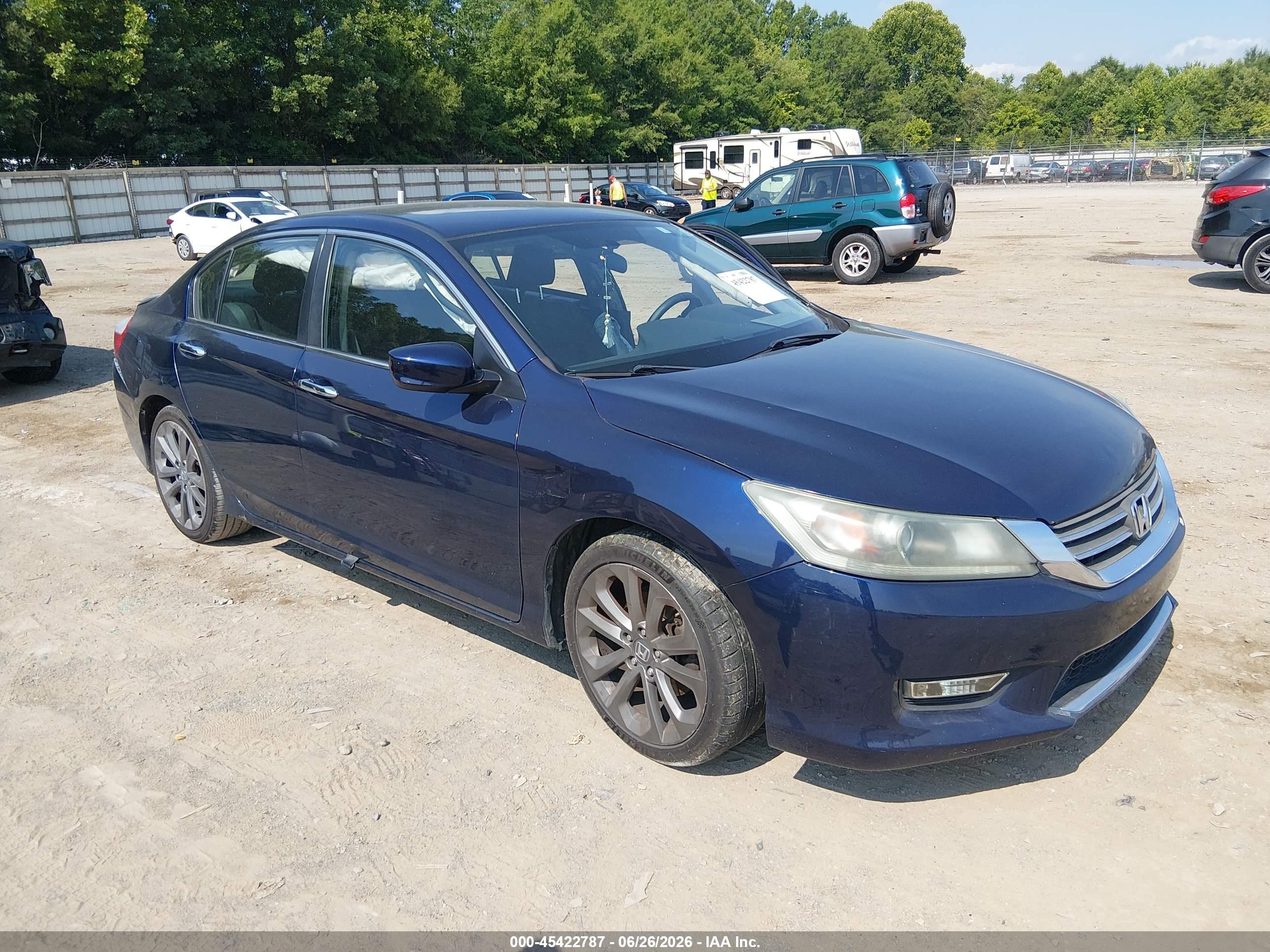 2013 Honda Accord Sport Blue vin: 1HGCR2F50DA060699