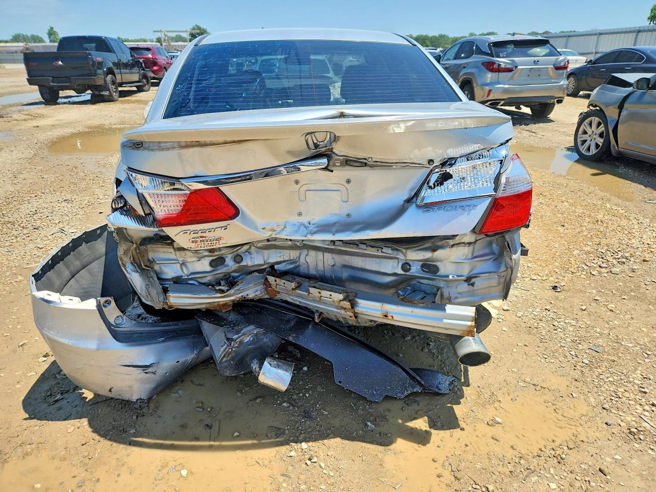 2013 Honda Accord Sport Silver vin: 1HGCR2F50DA070732