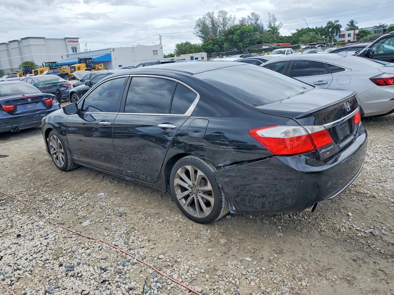 2013 Honda Accord Sport Черный vin: 1HGCR2F50DA083982