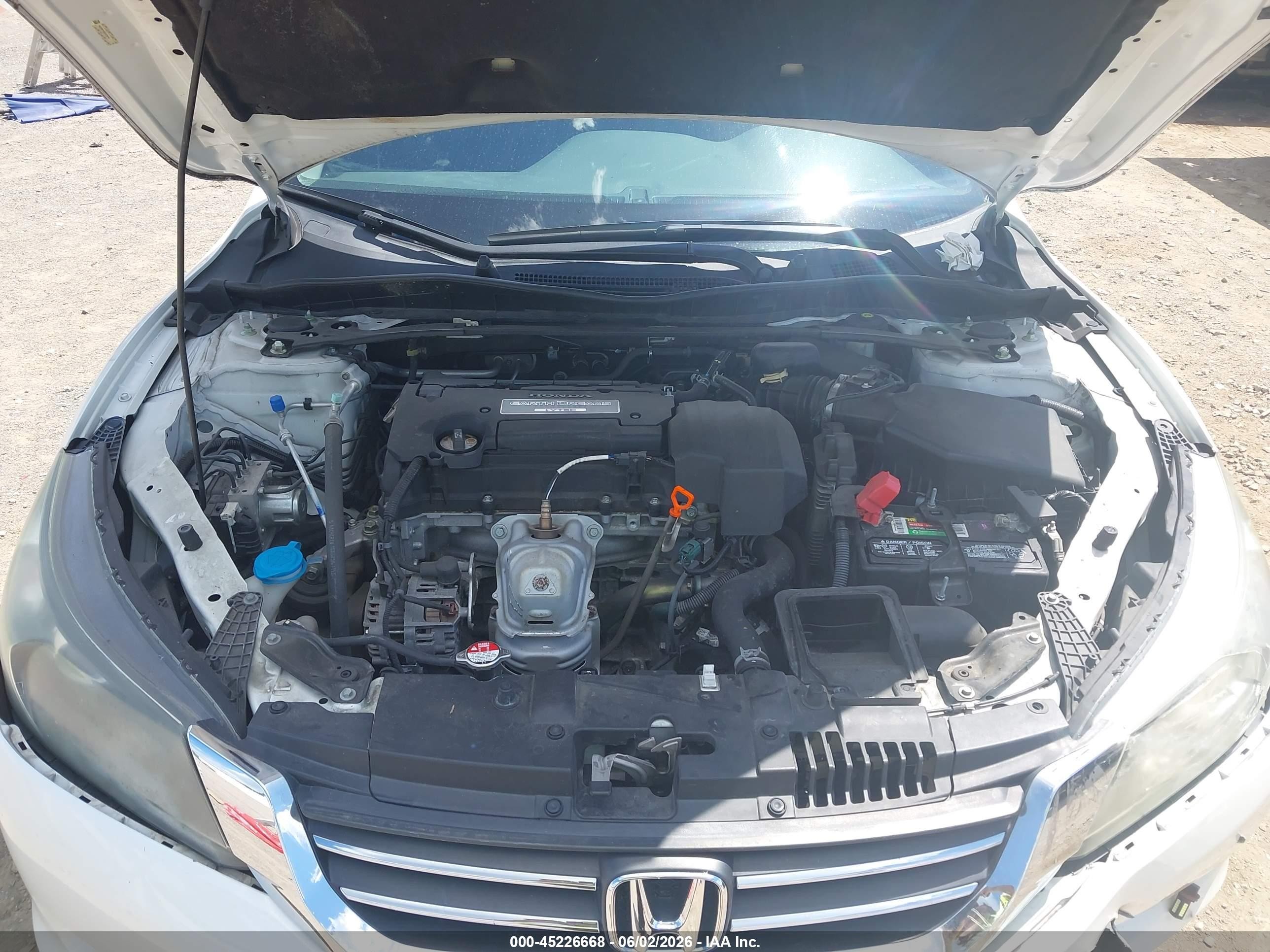 2013 Honda Accord Sport White vin: 1HGCR2F50DA121274