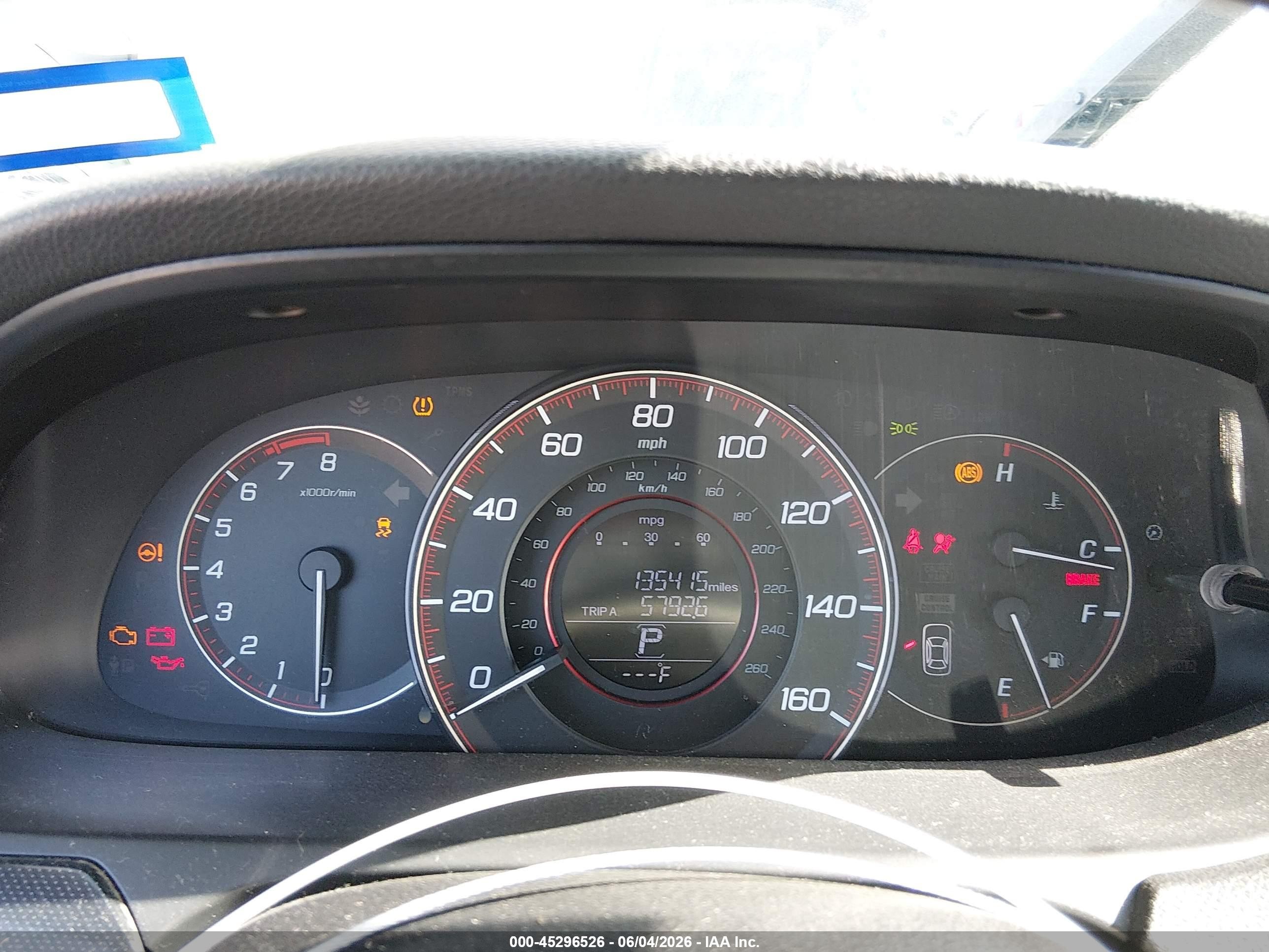 2013 Honda Accord Sport Белый vin: 1HGCR2F50DA195469