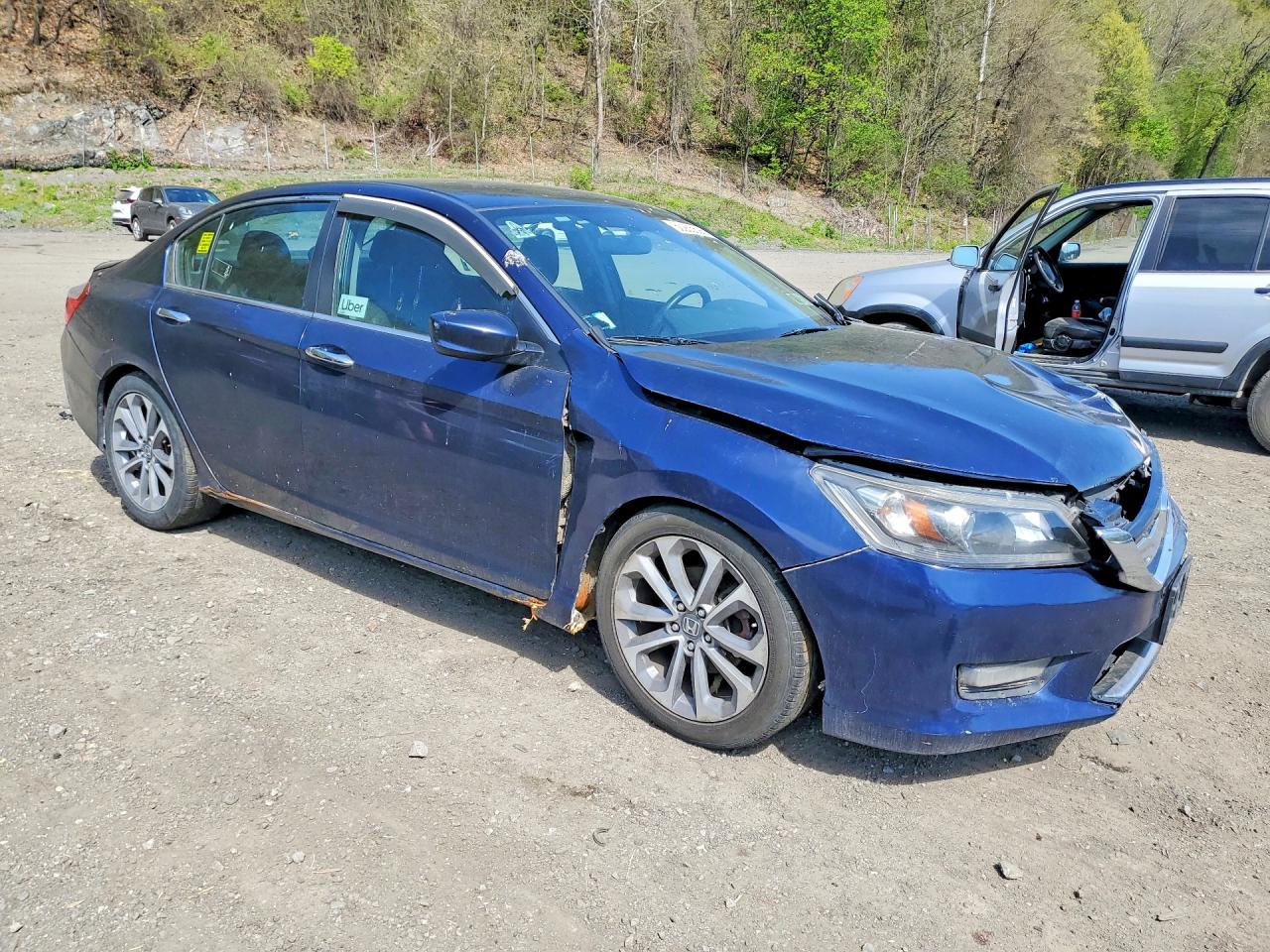 2013 Honda Accord Sport Синий vin: 1HGCR2F50DA235601