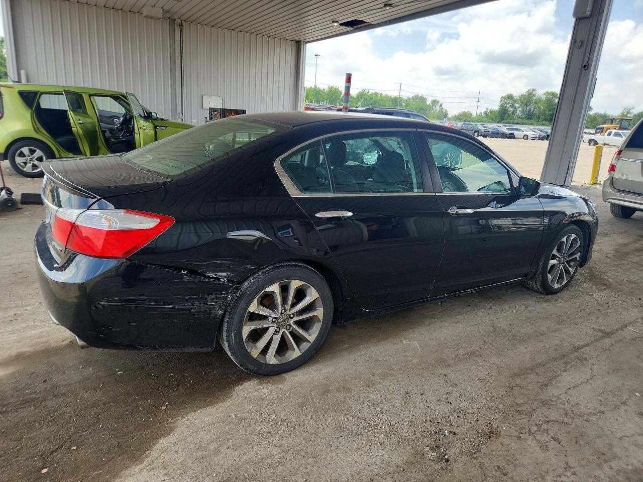 2013 Honda Accord Sport Черный vin: 1HGCR2F50DA260255