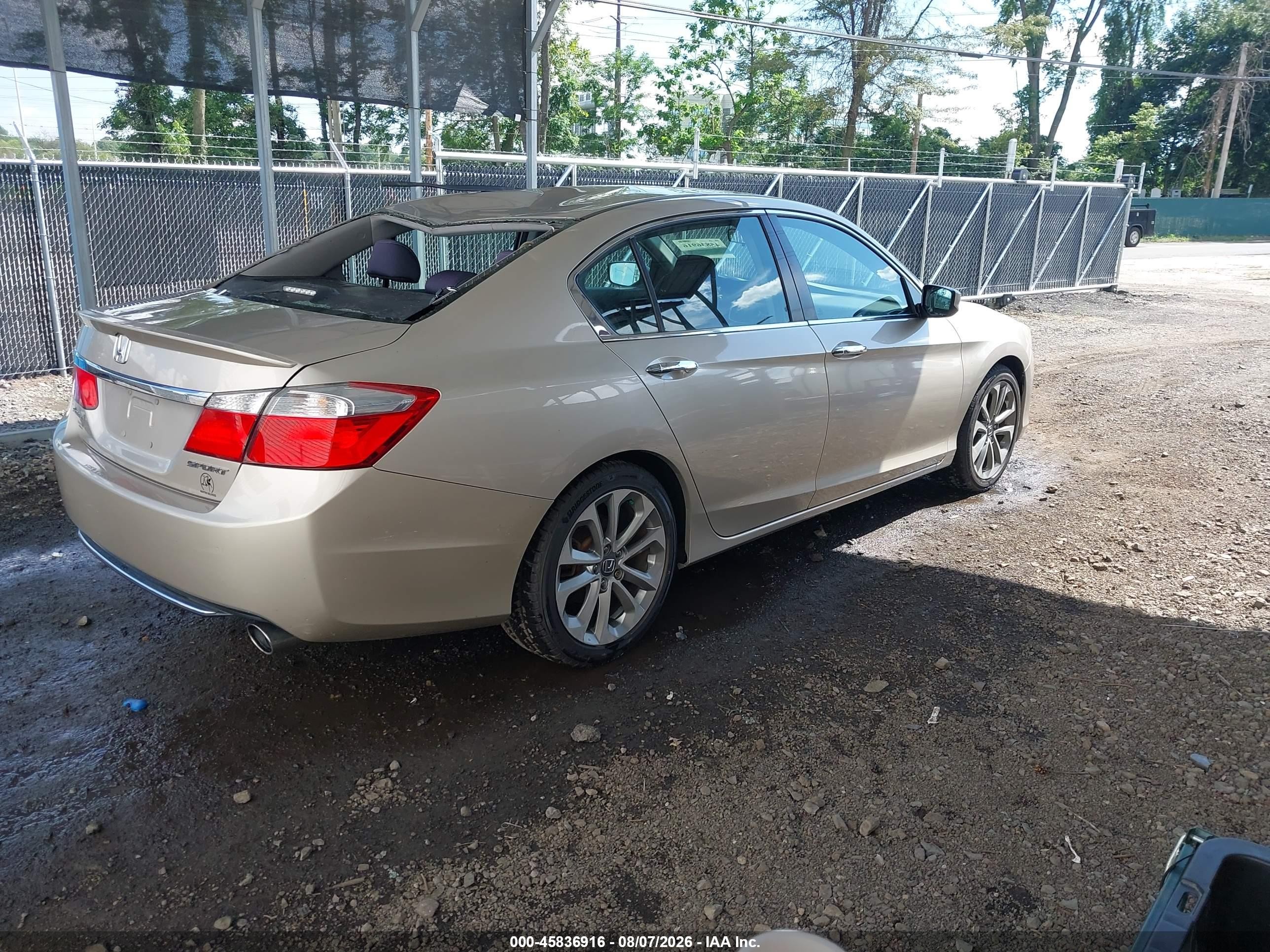 2013 Honda Accord Sport Бежевый vin: 1HGCR2F50DA280876